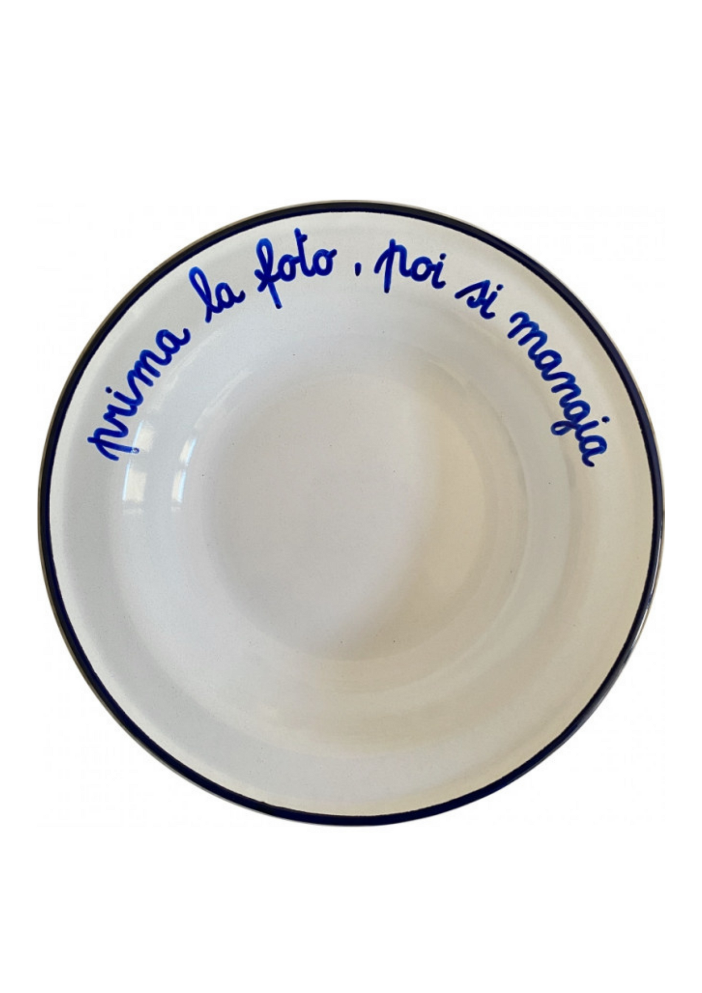 Piatto Fondo in Latta: "A Pranzo Con La Nonna"