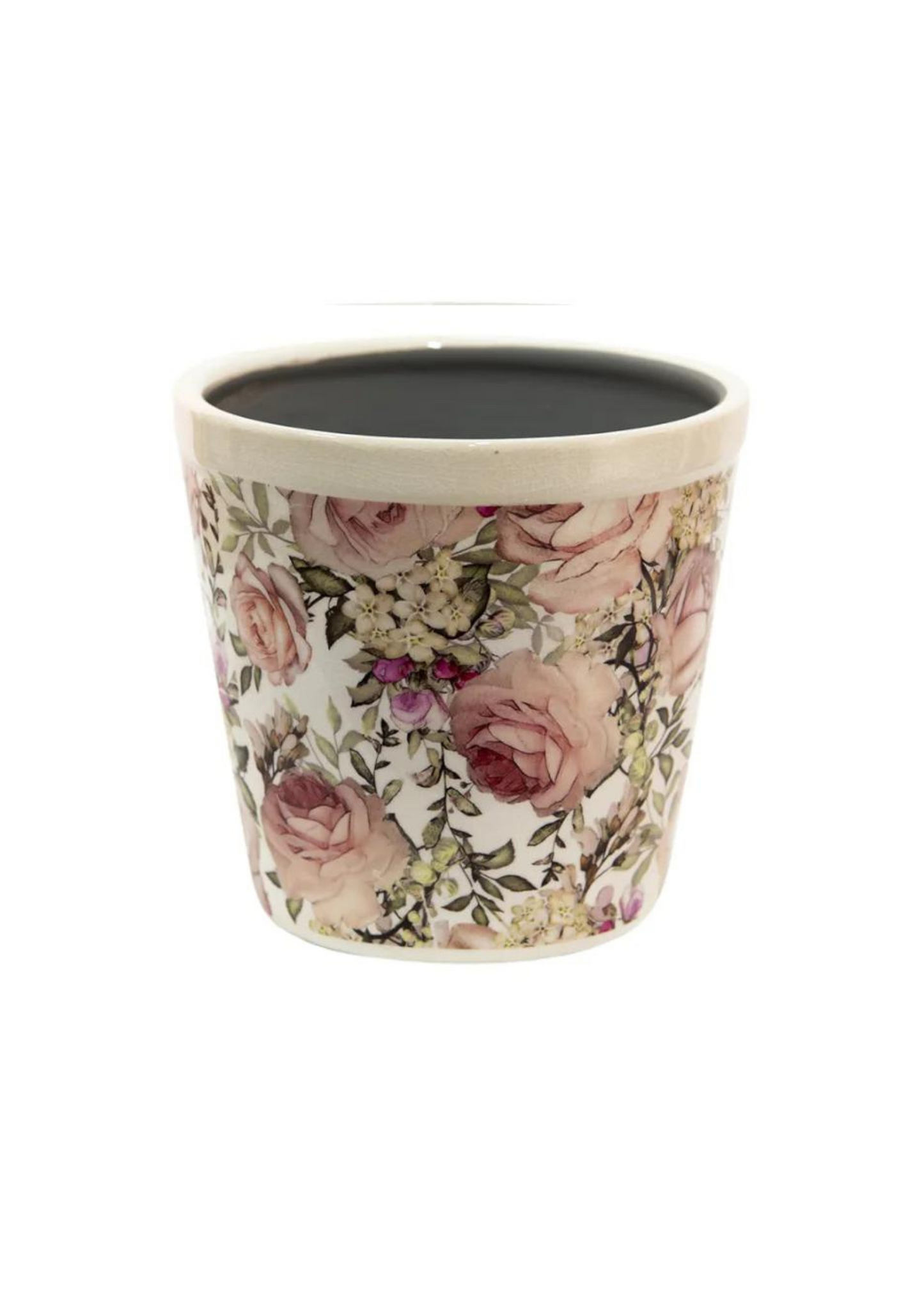 Vaso porta pianta - Rosa e Bianco