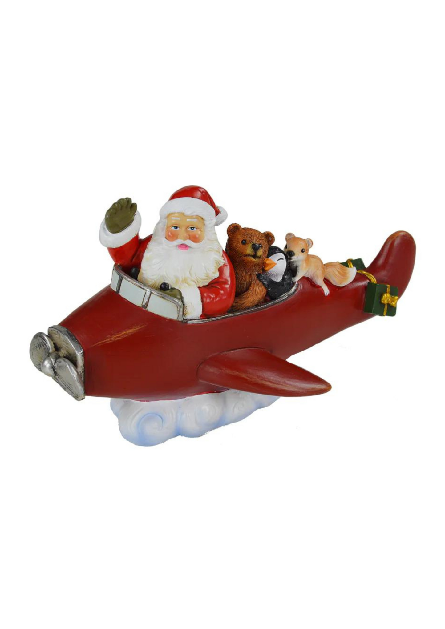 Santa Claus on airplane