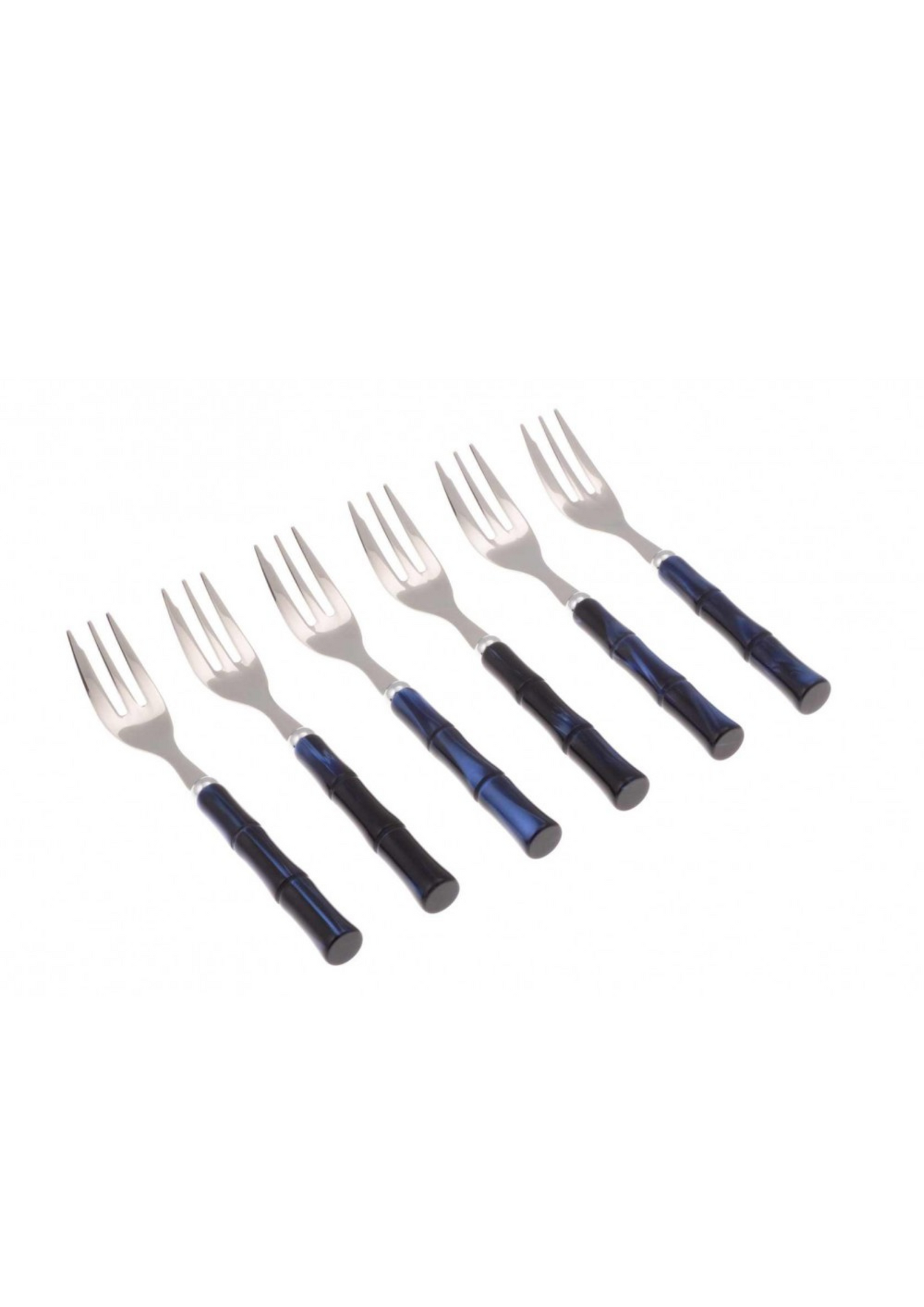 Bamboo - Servizio Sei Forchettine Dolce Blu