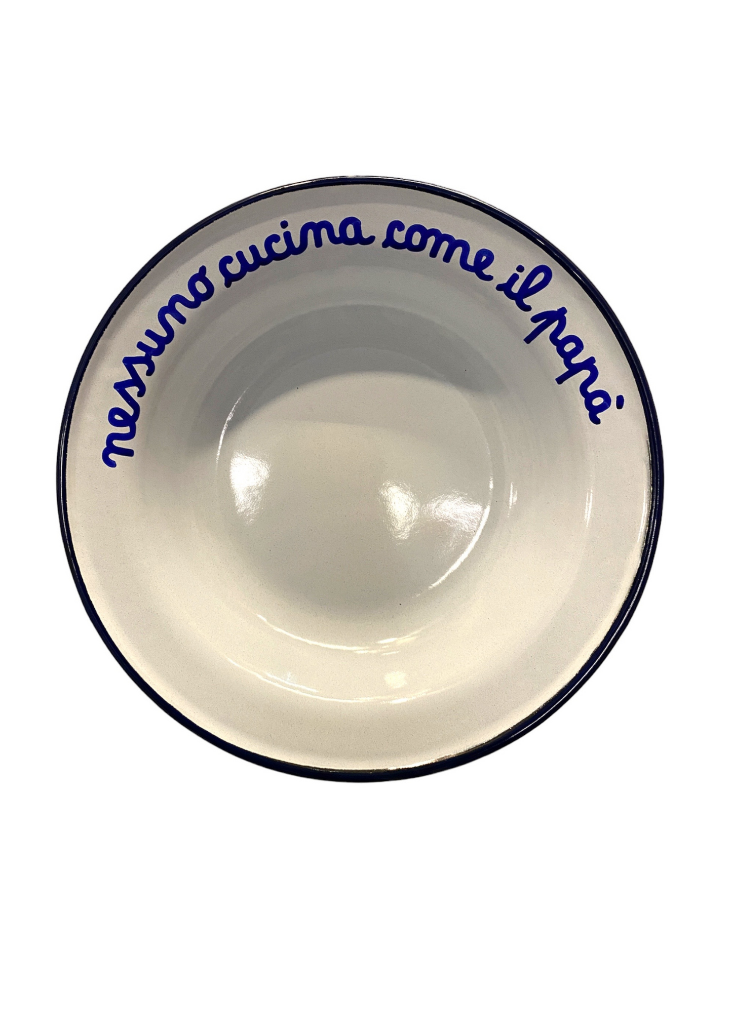 Piatto Fondo in Latta: "A Pranzo Con La Nonna"