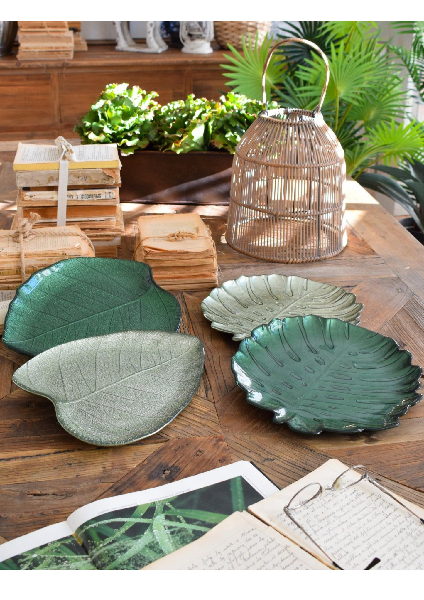 Piatto Jungle Leaves