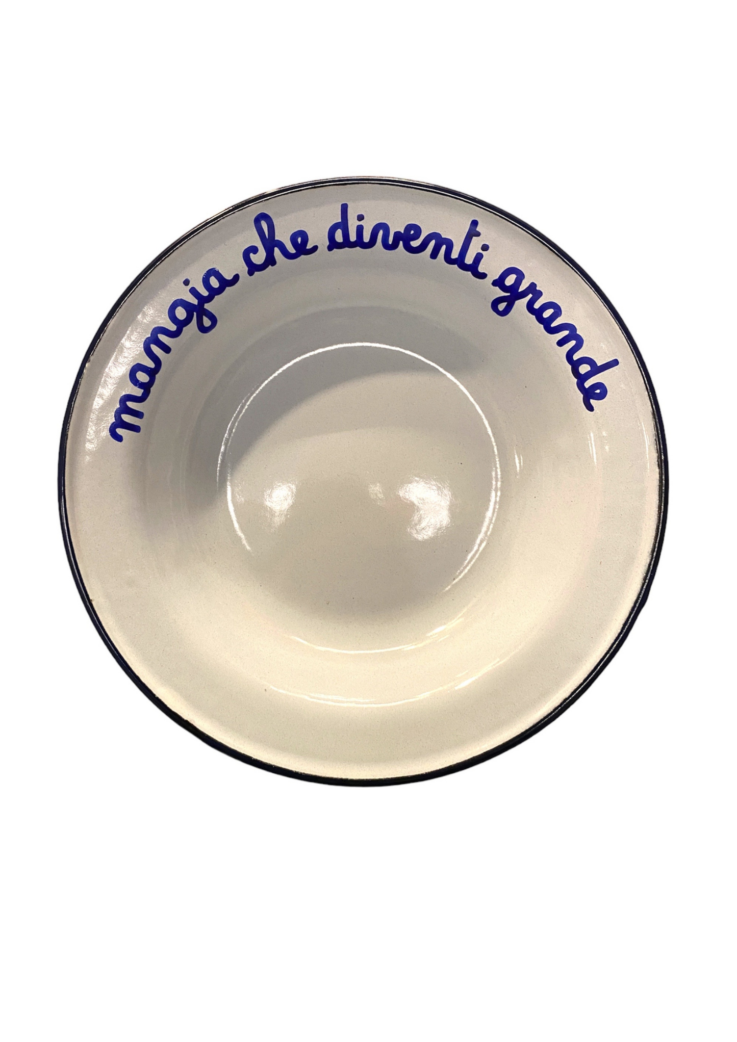 Piatto Fondo in Latta: "A Pranzo Con La Nonna"