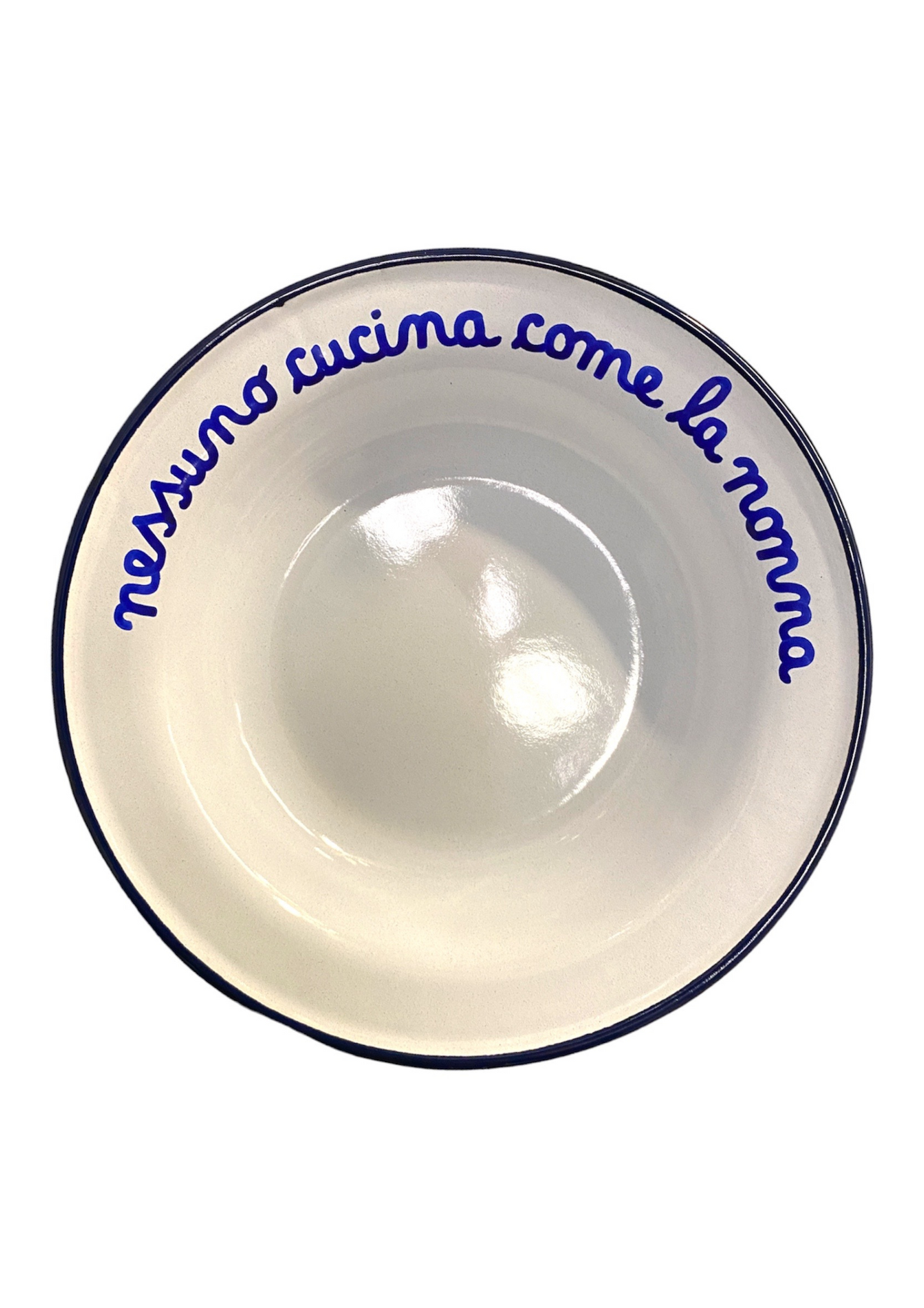 Piatto Fondo in Latta: "A Pranzo Con La Nonna"
