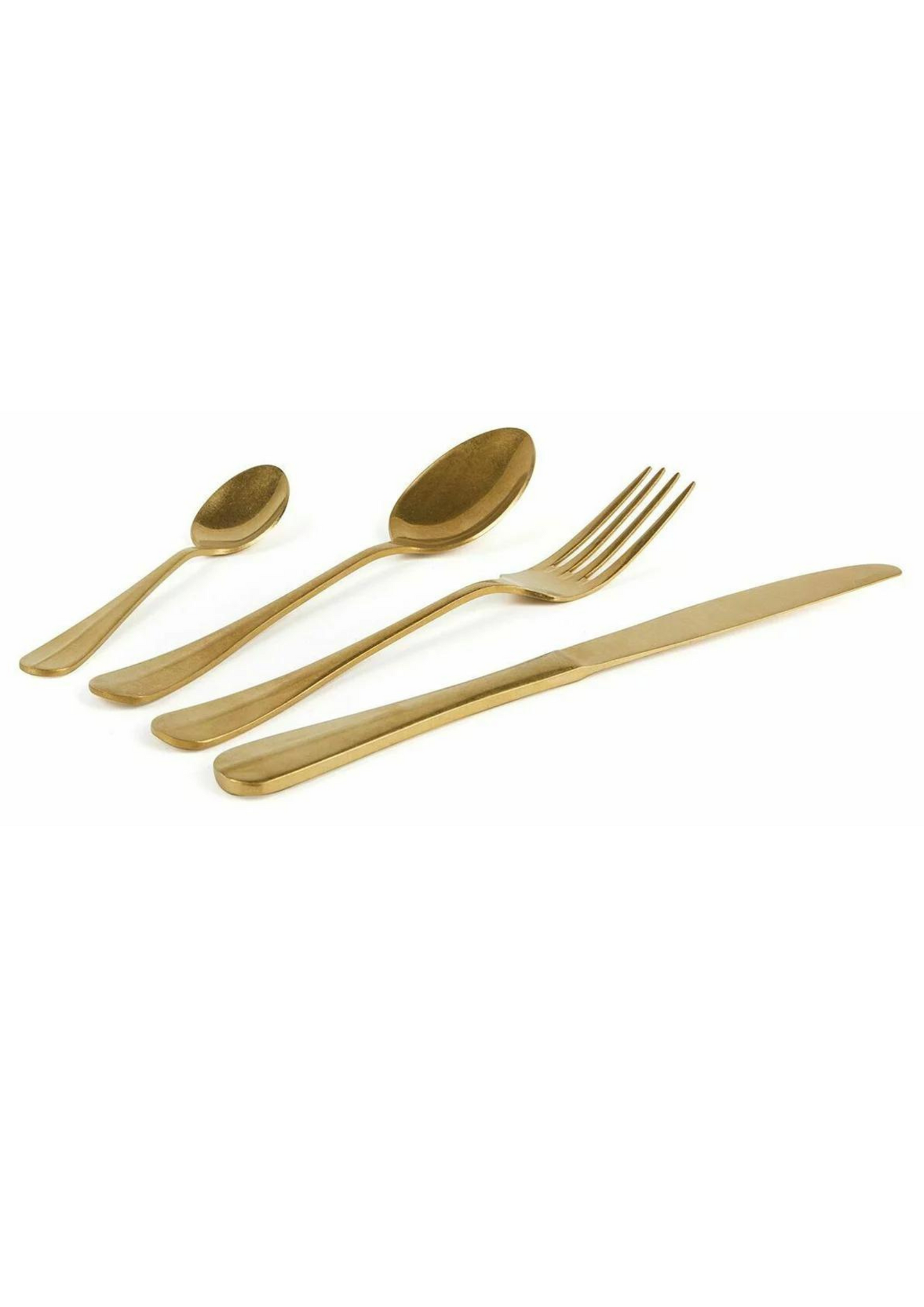 Servizio 24pz Posate In Acciaio - Oro
