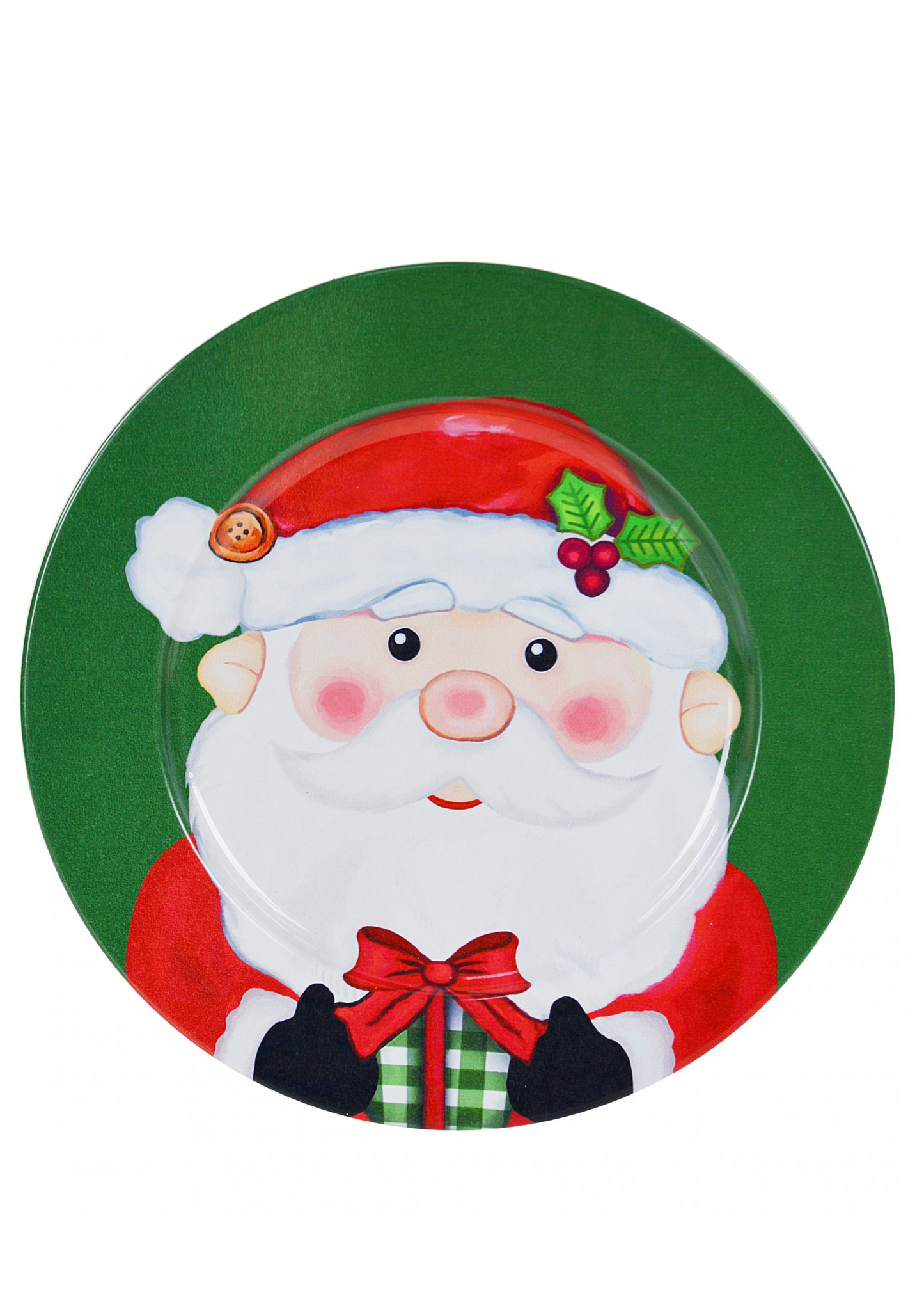 Sottopiatto In Latta - Babbo Natale