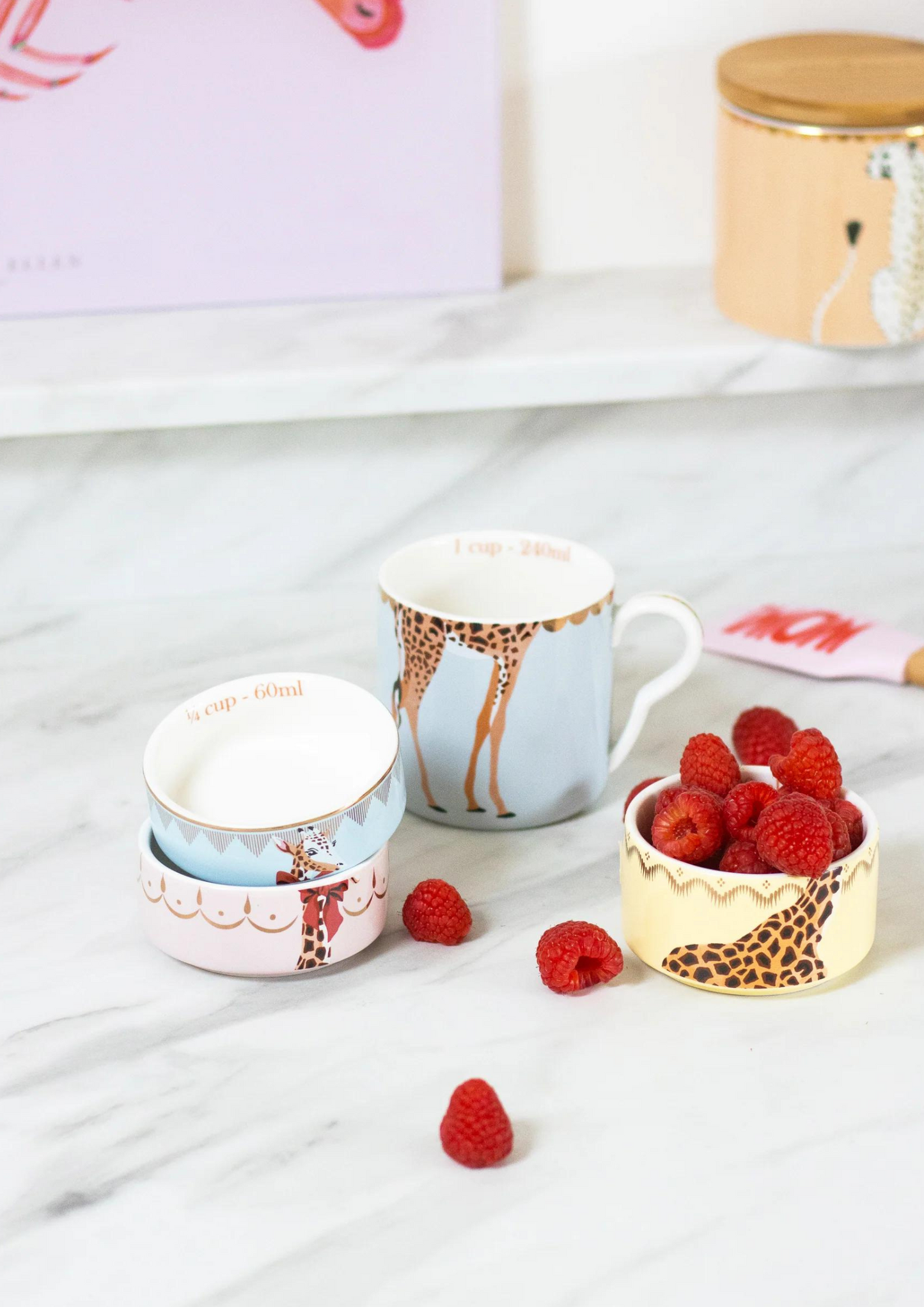 Tazza Con Misurini Impilabili Giraffa