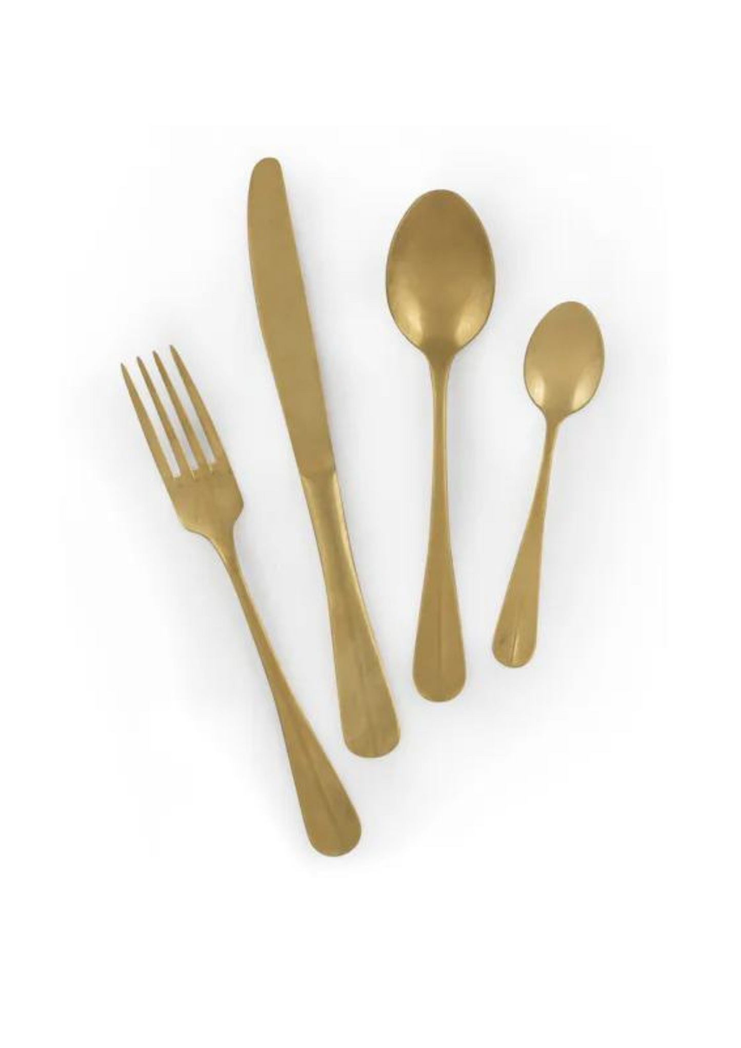 Servizio 24pz Posate In Acciaio - Oro