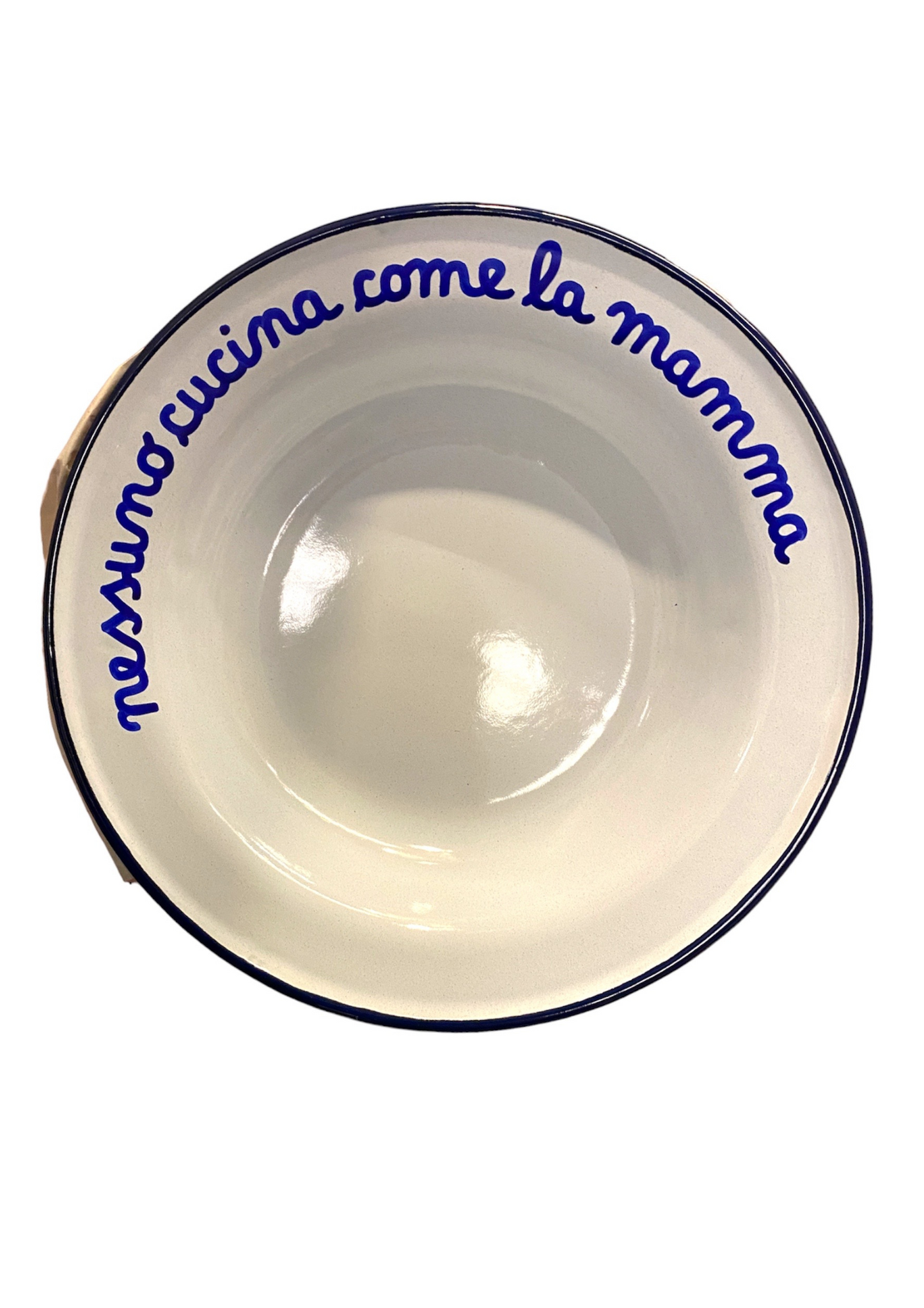 Piatto Fondo in Latta: "A Pranzo Con La Nonna"