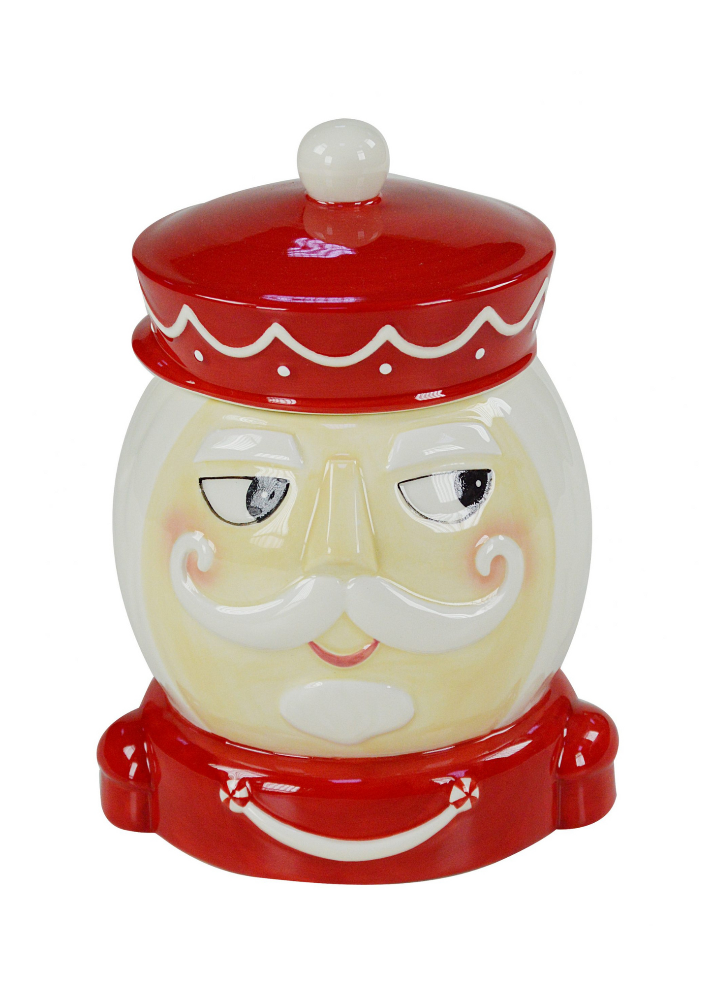 Biscottiera Ceramica - Babbo Natale