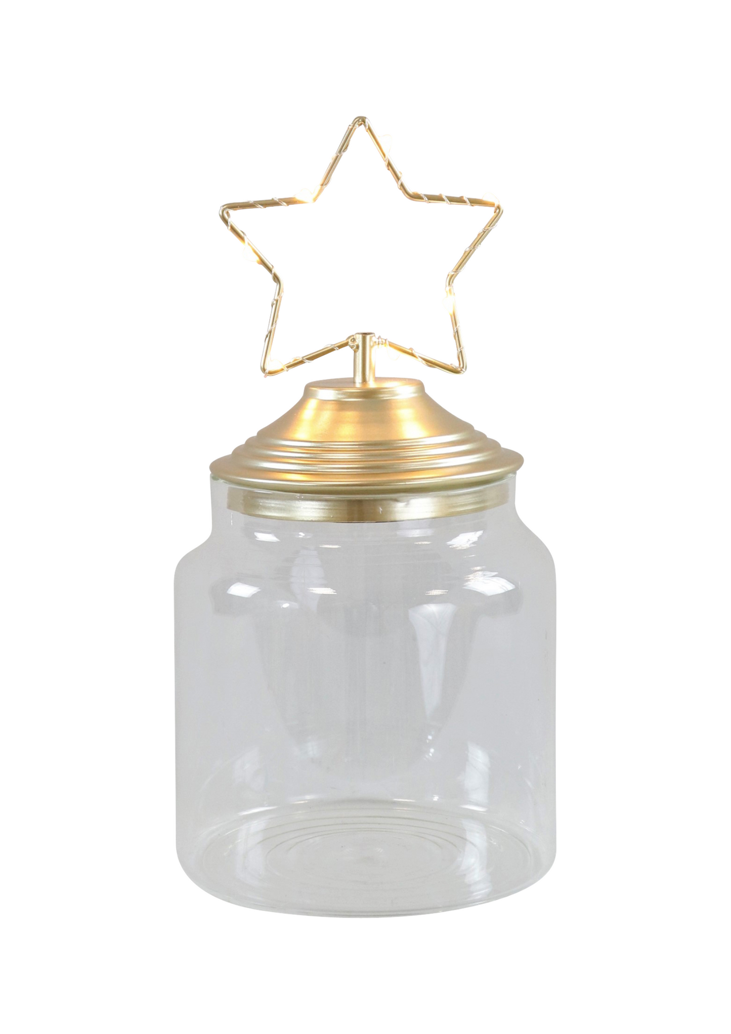 Barattolo Led - Stella Oro & Argento