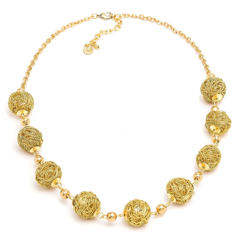 Collana Brunnera in ottone