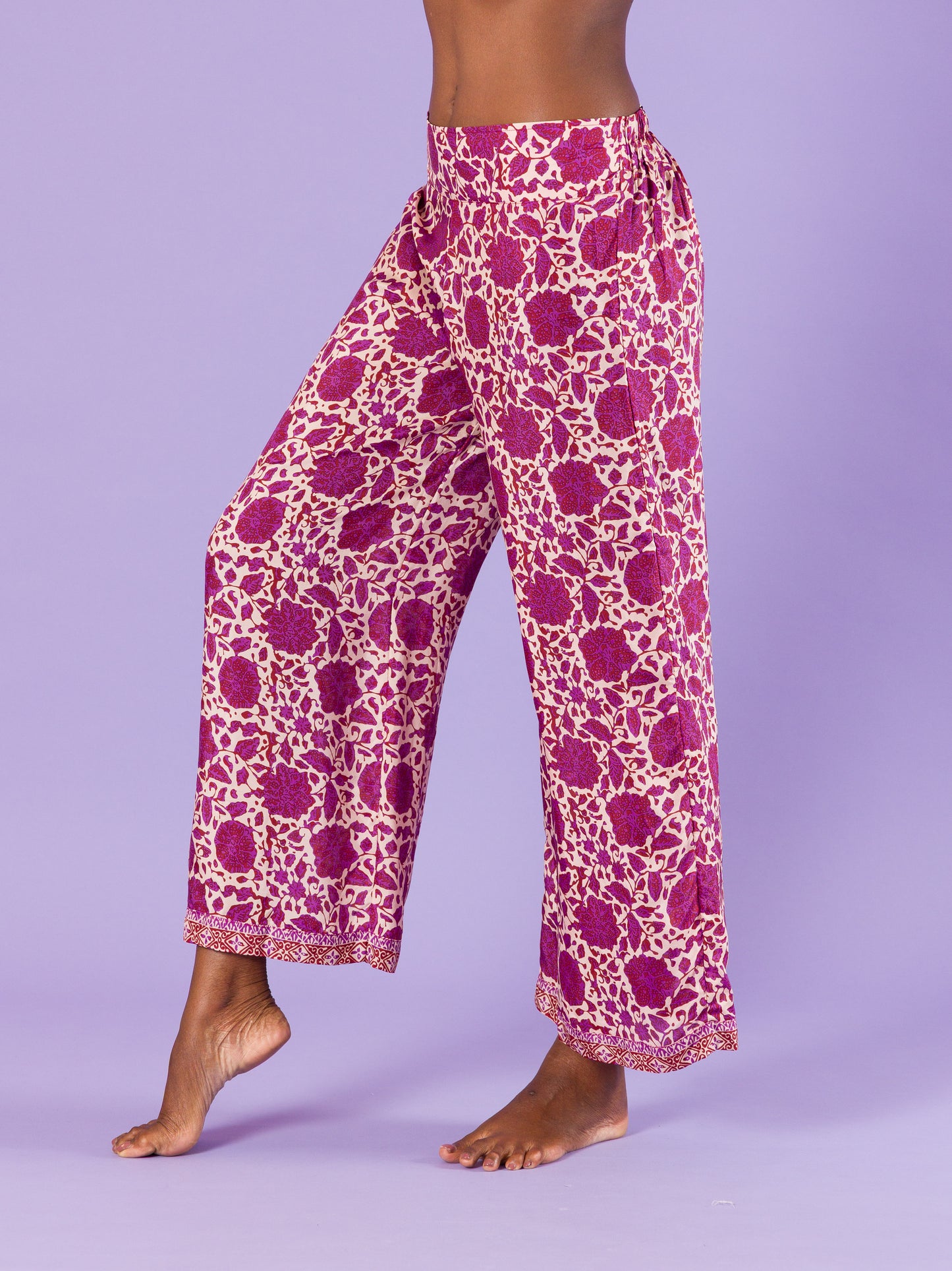 Pantaloni Anaciclo in seta