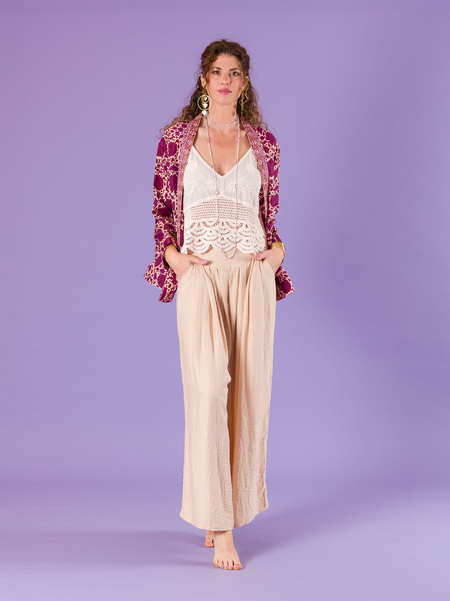 Giacca Kimono Calla in seta