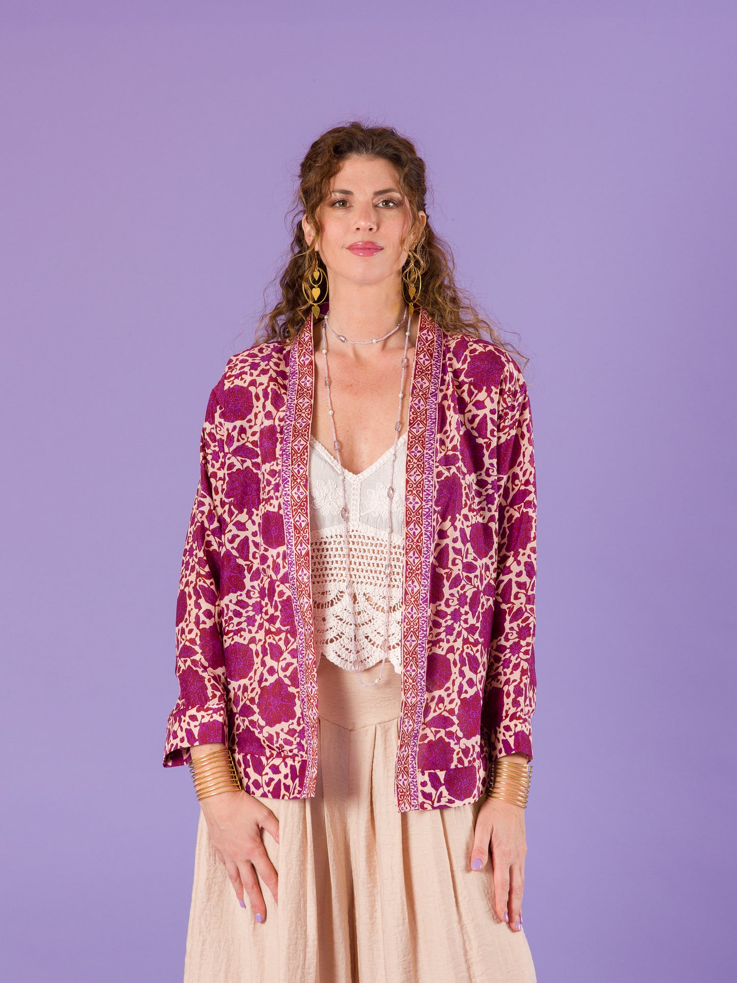 Giacca Kimono Calla in seta