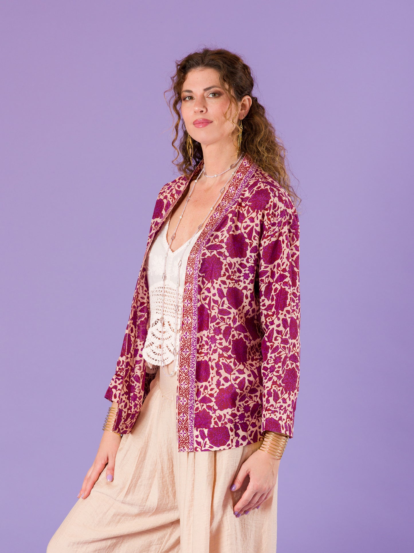 Giacca Kimono Calla in seta