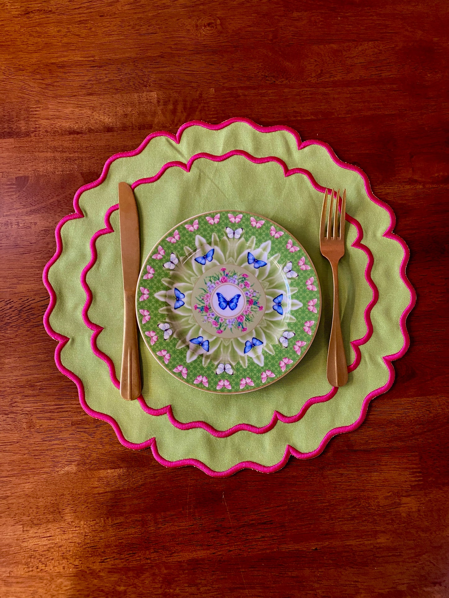 Tovaglietta In Stoffa Placemat - Tonda