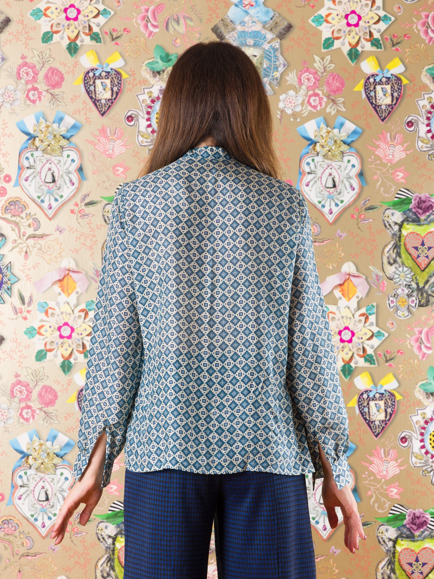 Blusa Mokhotlong in seta