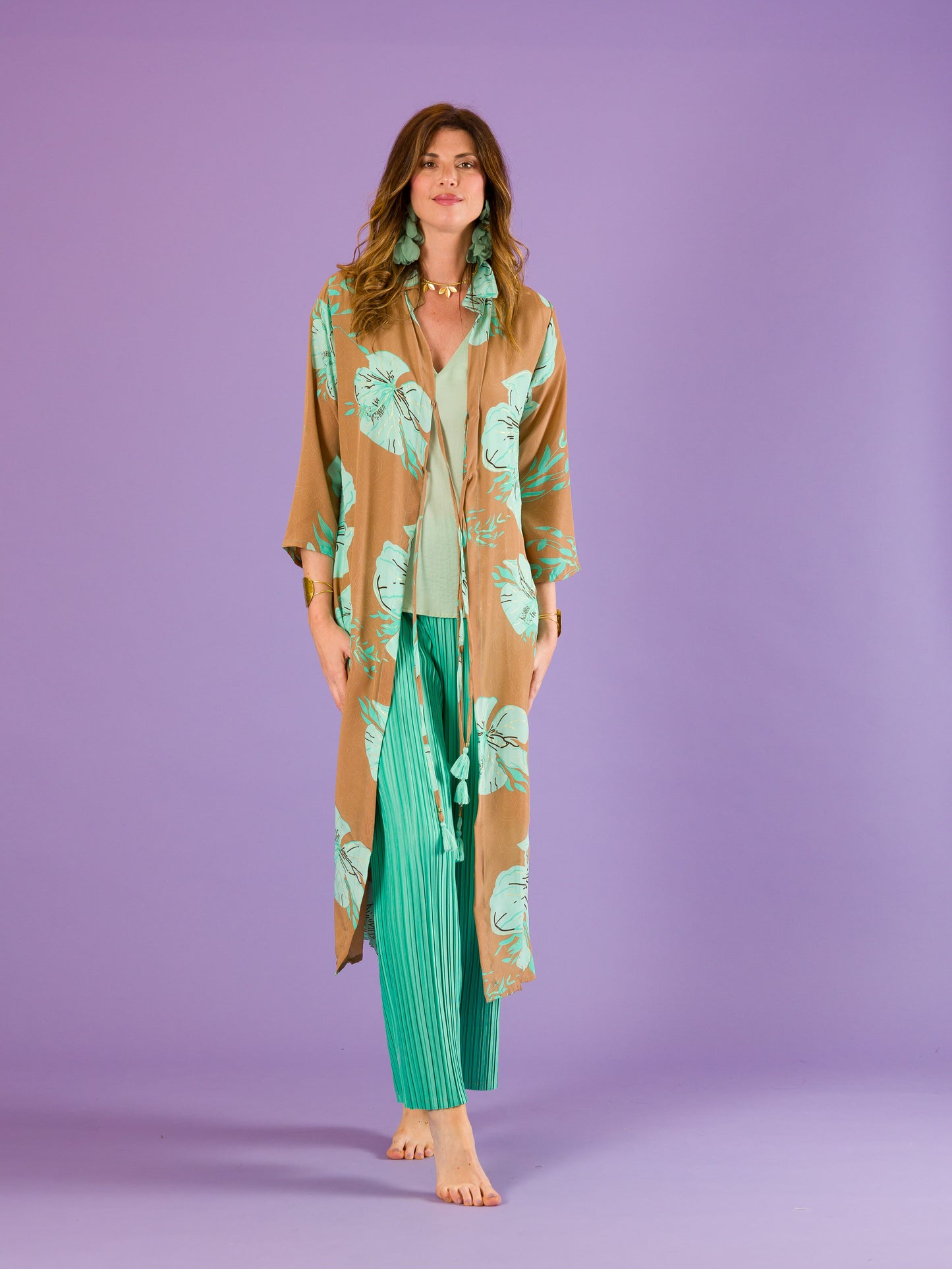 Kimono Vulcano in seta