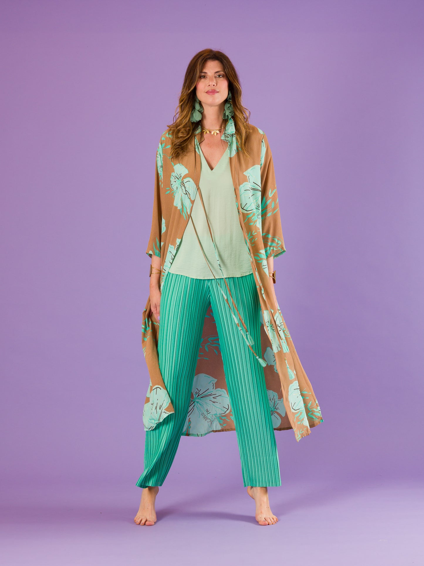 Kimono Vulcano in seta