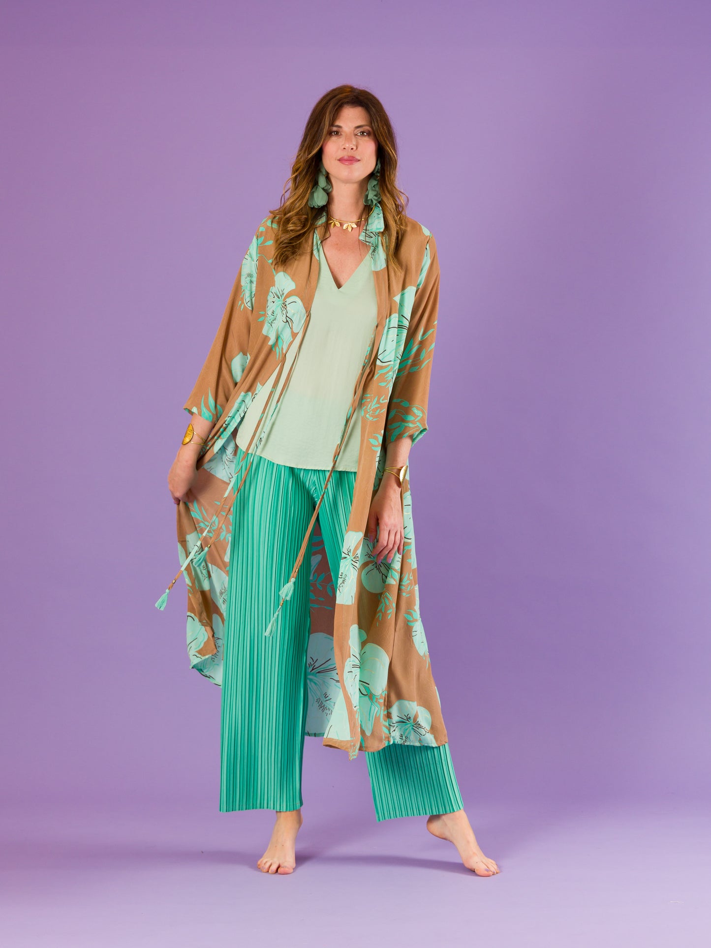 Kimono Vulcano in seta