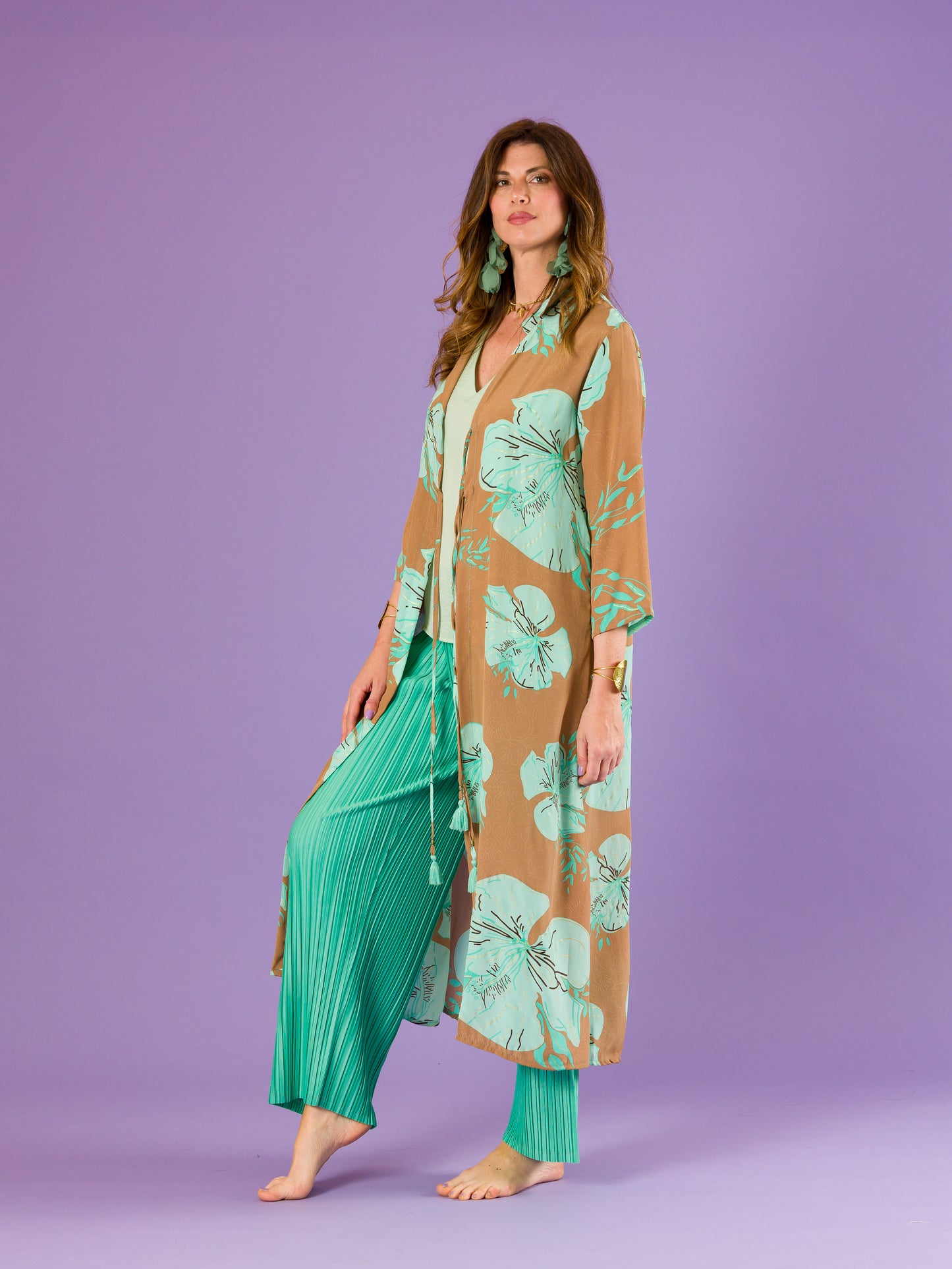 Kimono Vulcano in seta