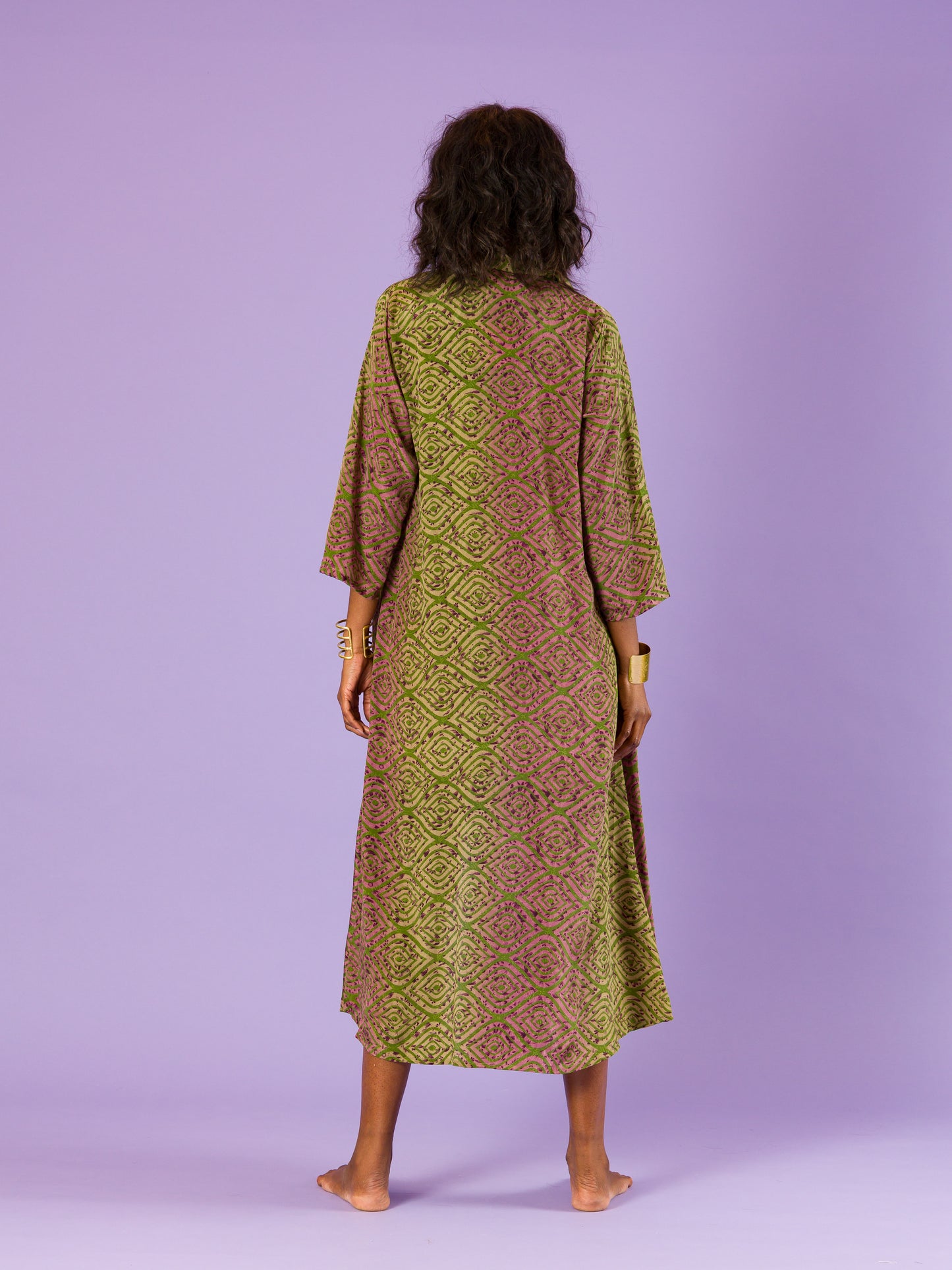 Kimono Vulcano in seta