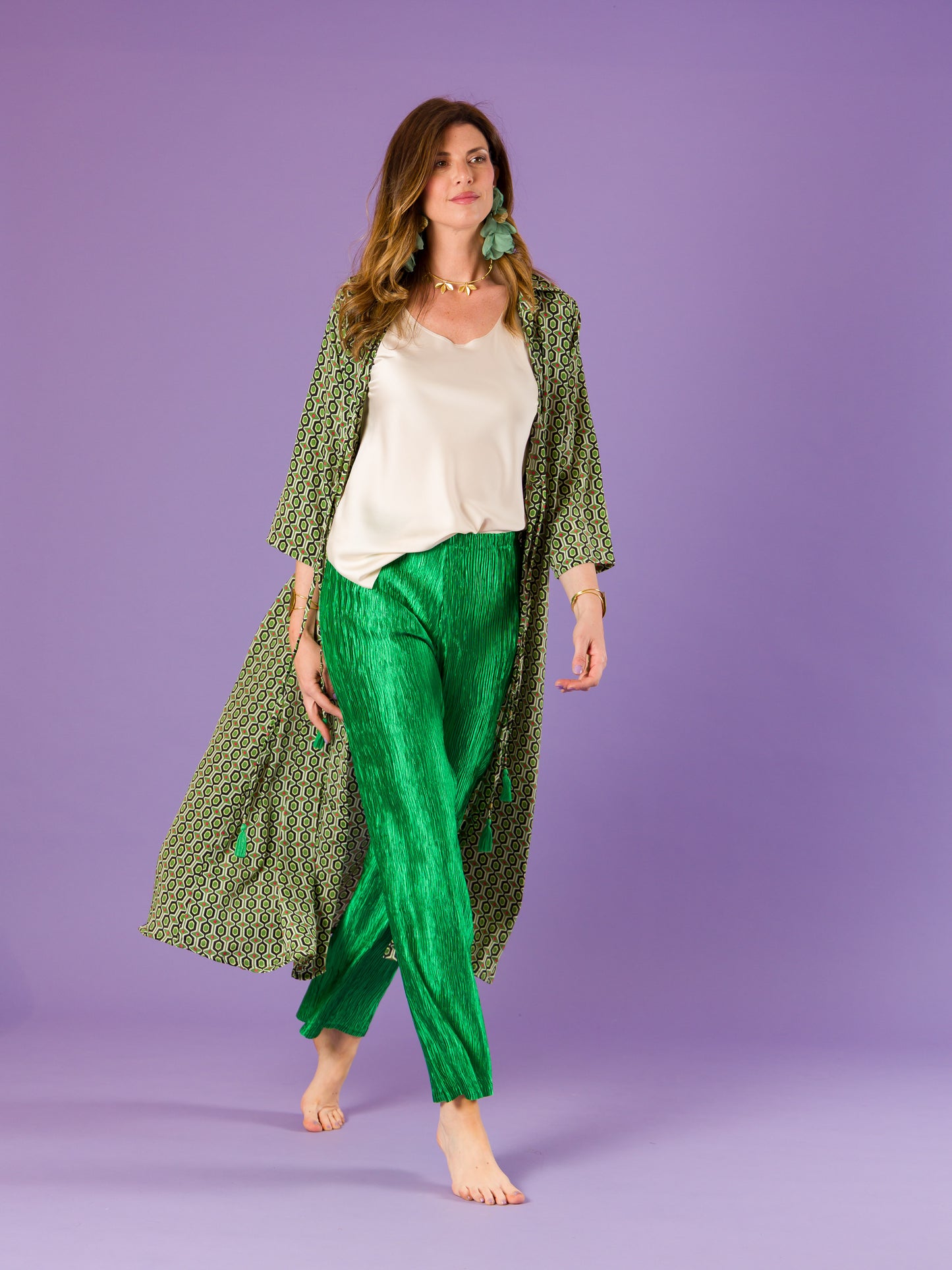 Kimono Vulcano in seta