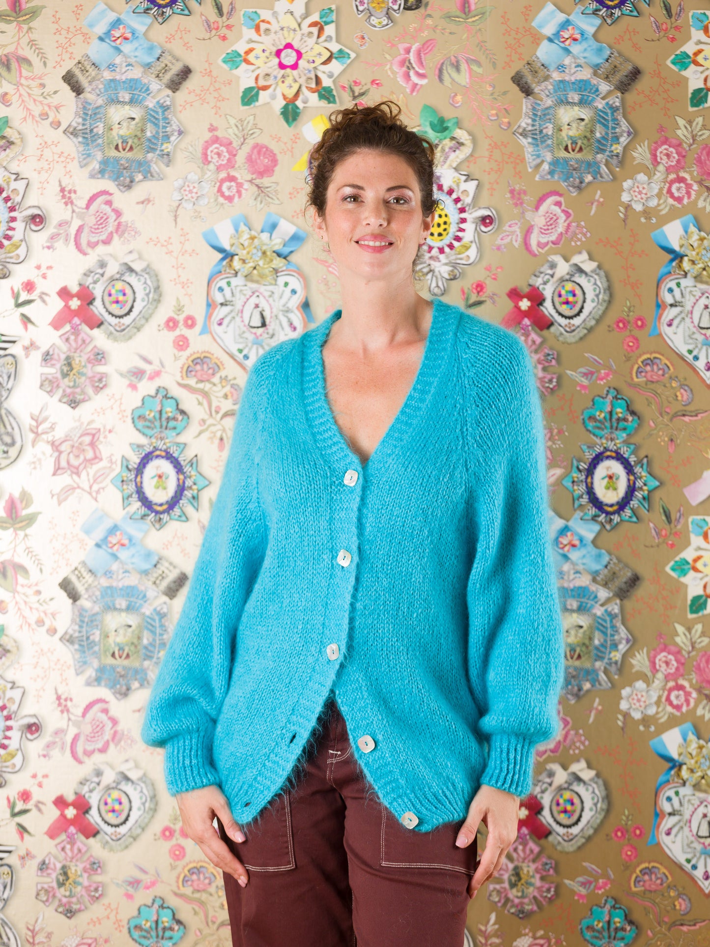 Cardigan Gansbaai in misto lana