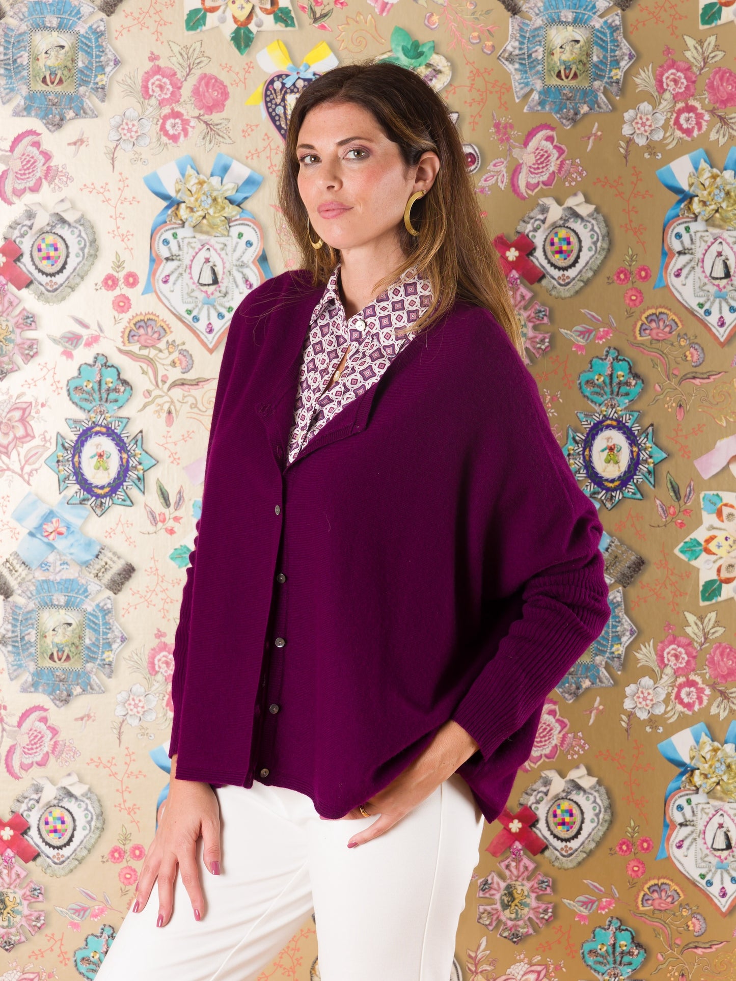 Cardigan Mtae in cashmere