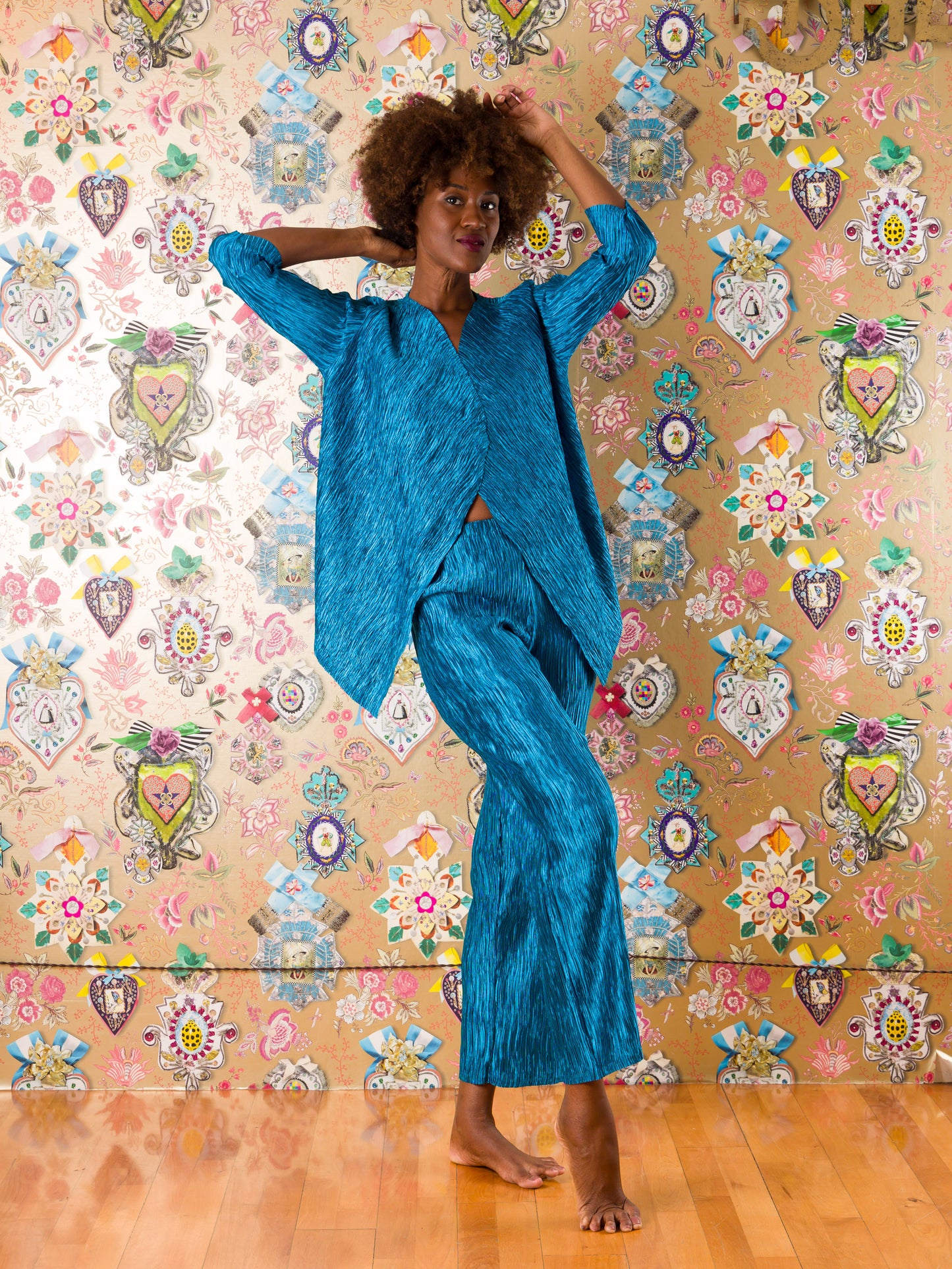 Pantaloni Loleza Peak stropicciati