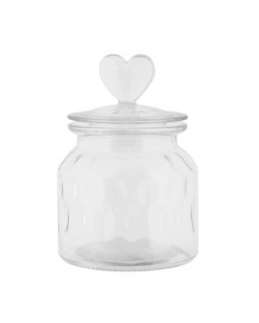Barattolo In Vetro Coperchio Cuore