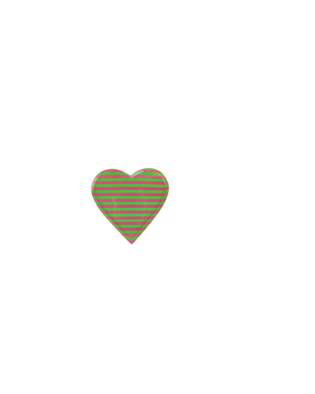 Vassoio Bambole Cuore Message