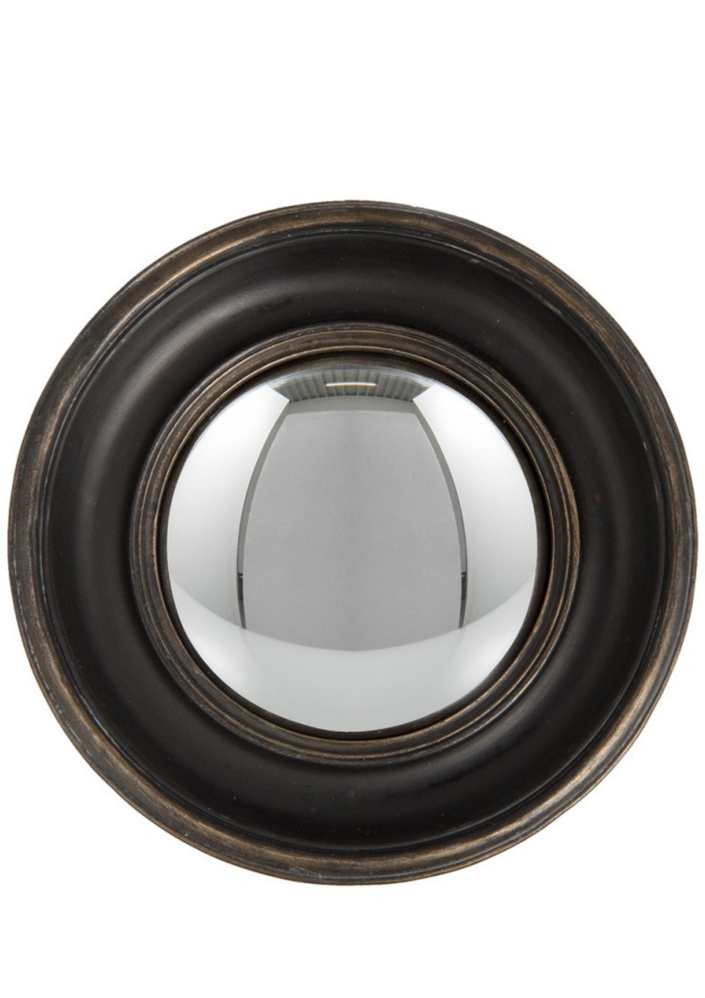 Specchio doppio bordo oro - Fisheye