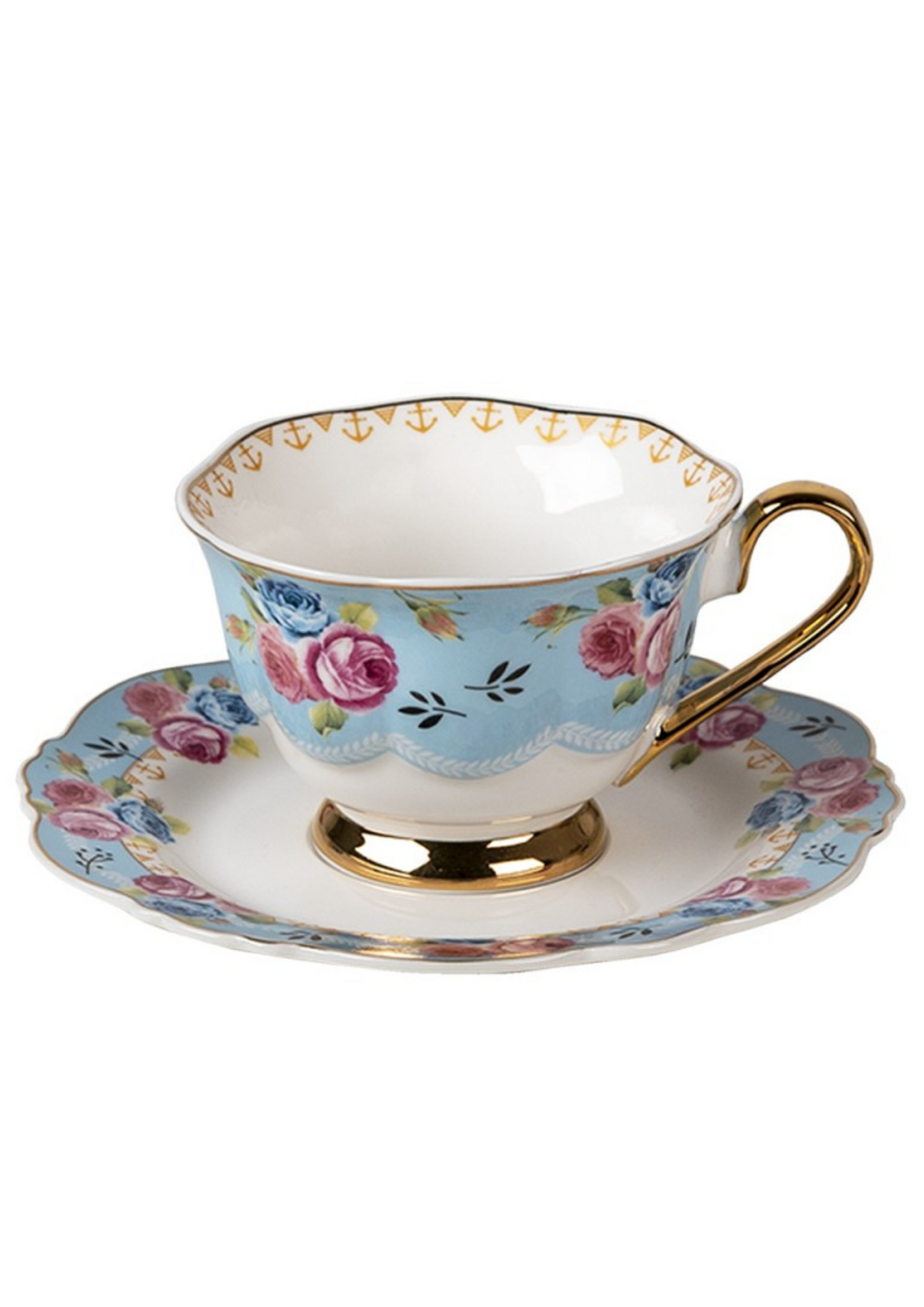 Tazza tea azzurra