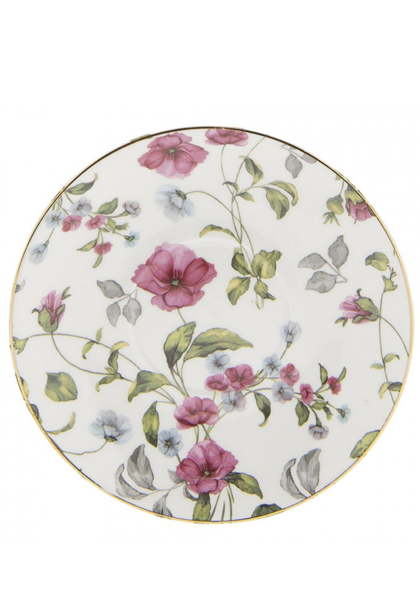 Floral white mug