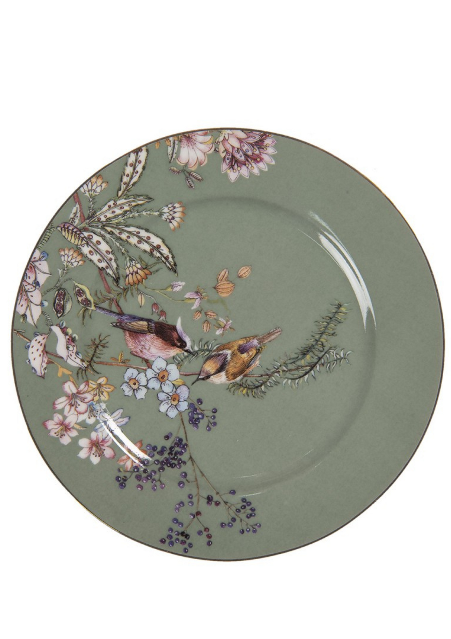 Dessertt Plates - Green Botanical