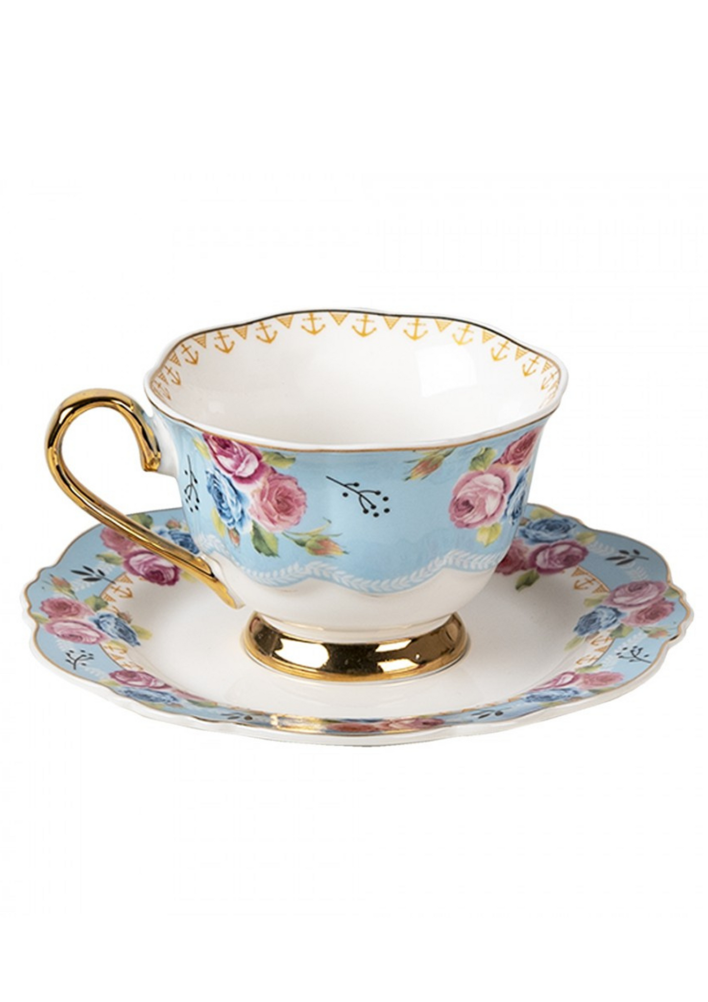 Tazza tea azzurra