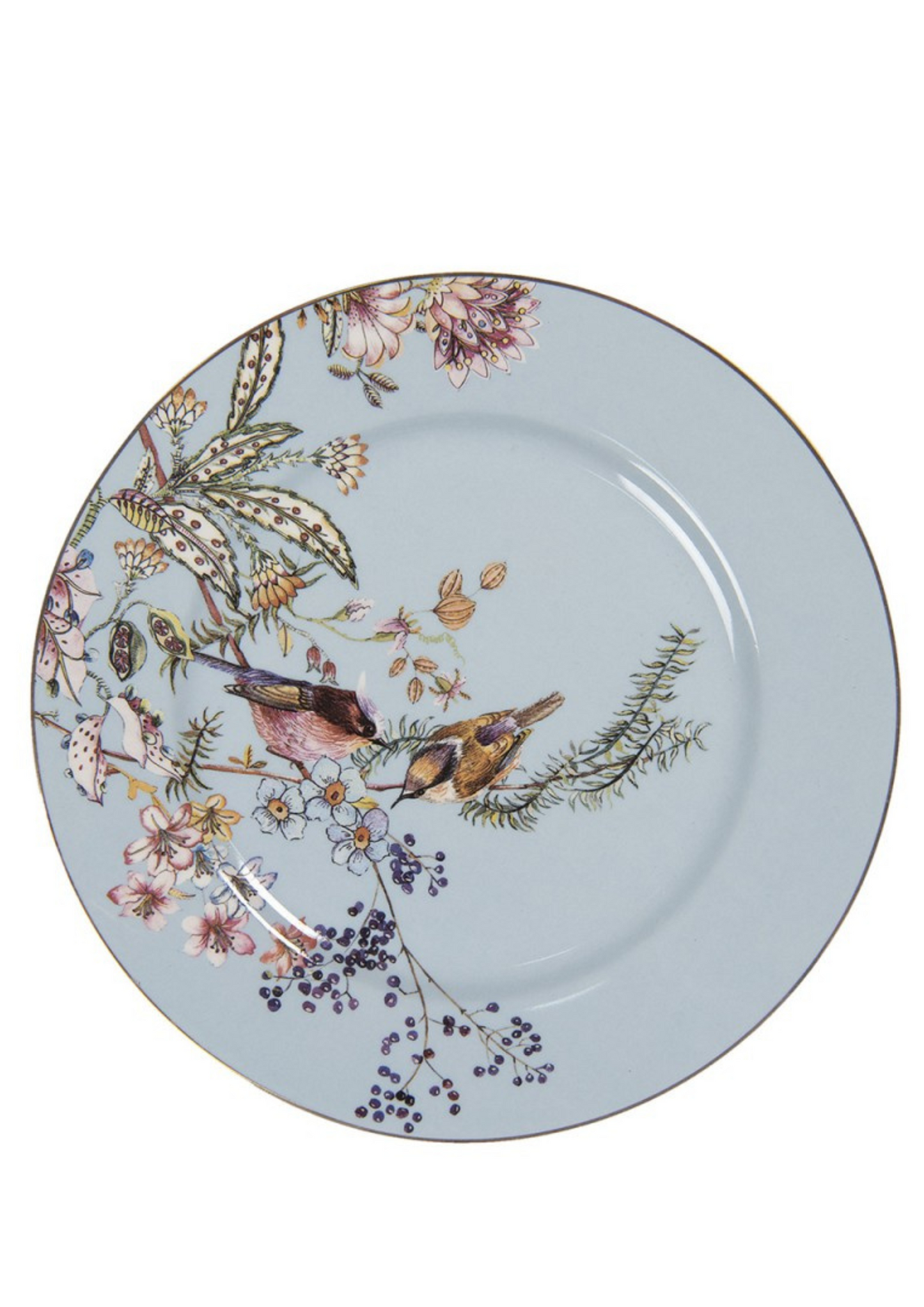 Plate - Botanical Blue