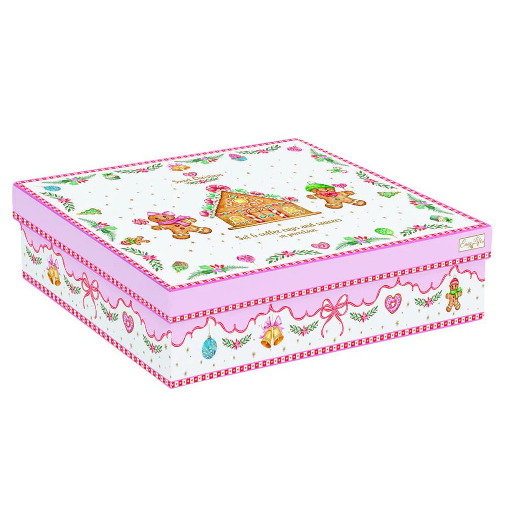 Servizio 6 tazzine Caffè Sweet Christmas