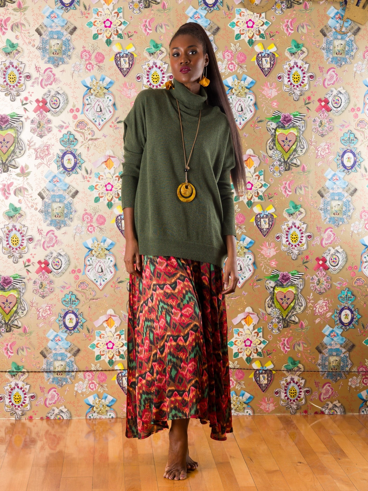 Collo alto Mbotyi in cashmere