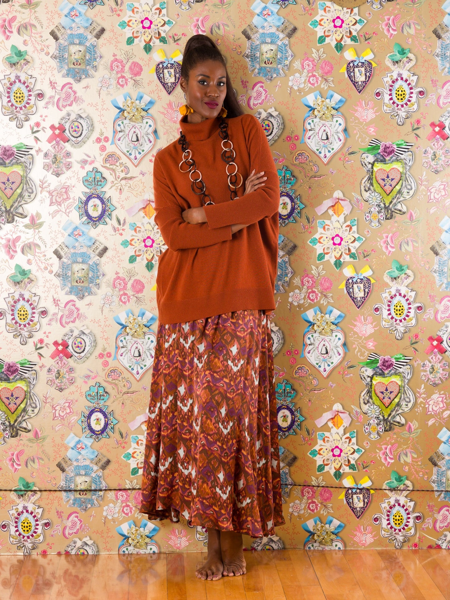 Collo alto Mbotyi in cashmere