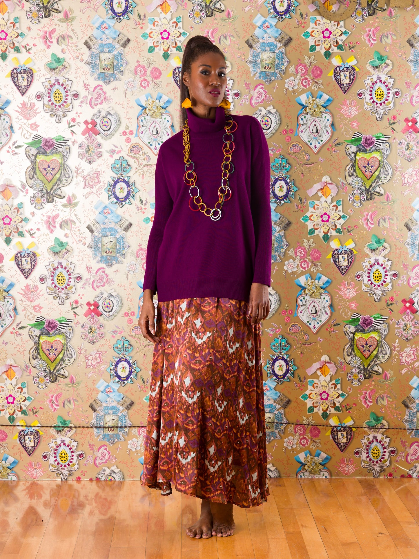 Collo alto Mbotyi in cashmere
