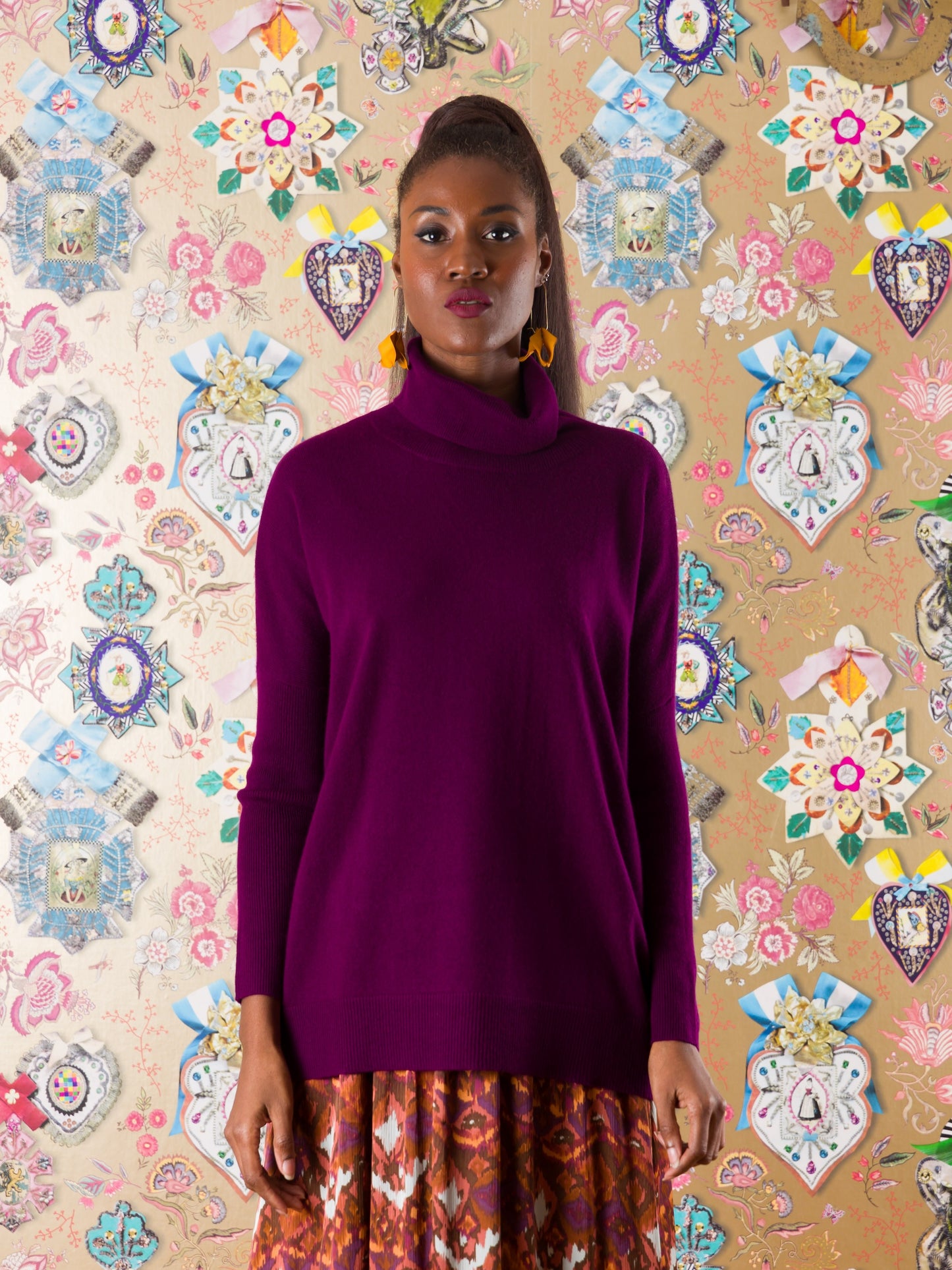 Collo alto Mbotyi in cashmere