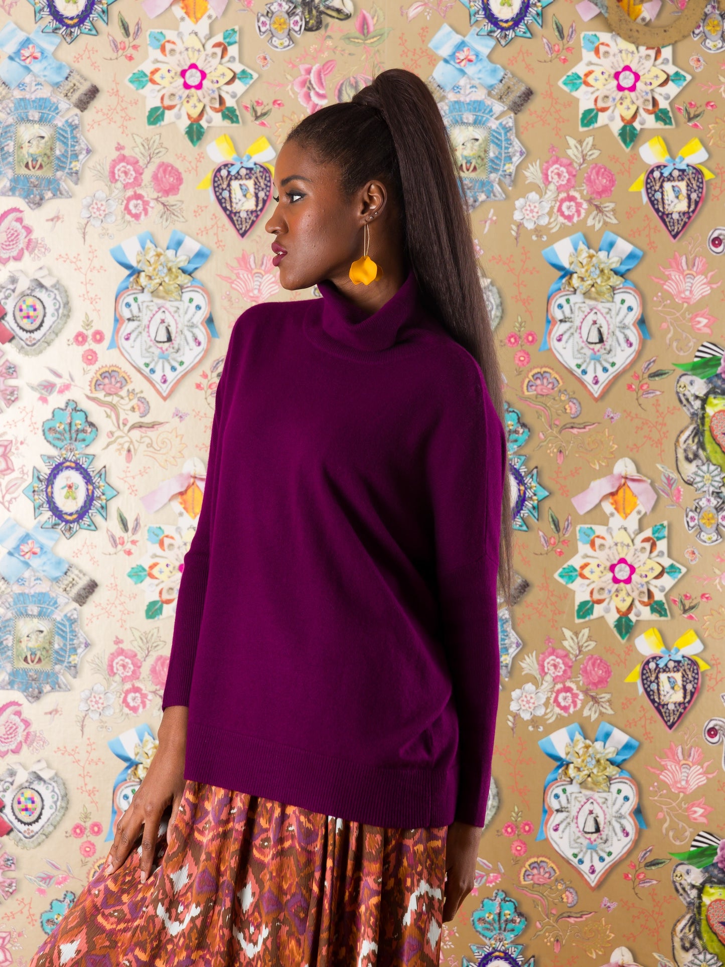 Collo alto Mbotyi in cashmere