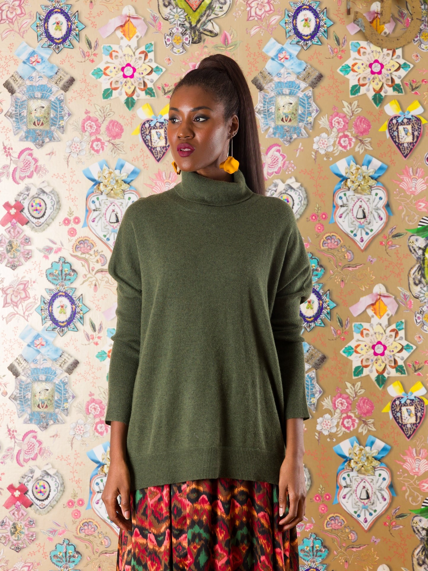 Collo alto Mbotyi in cashmere