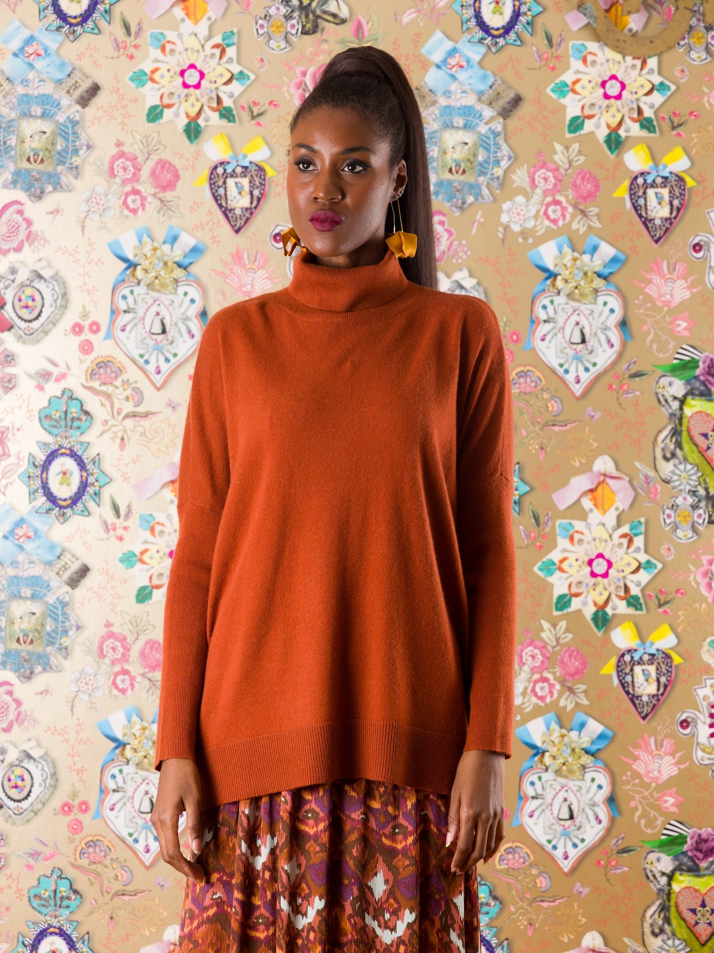 Collo alto Mbotyi in cashmere