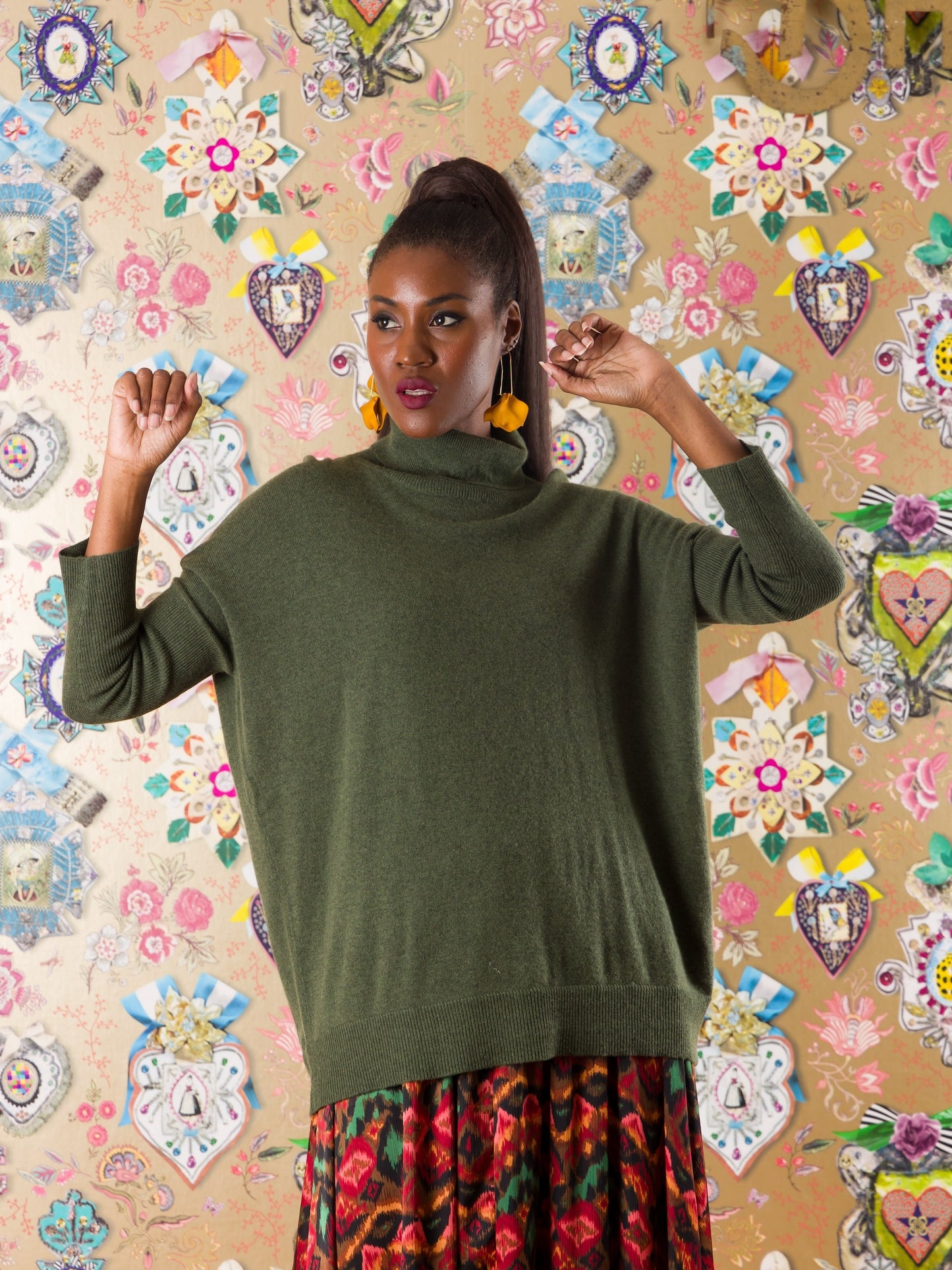 Collo alto Mbotyi in cashmere