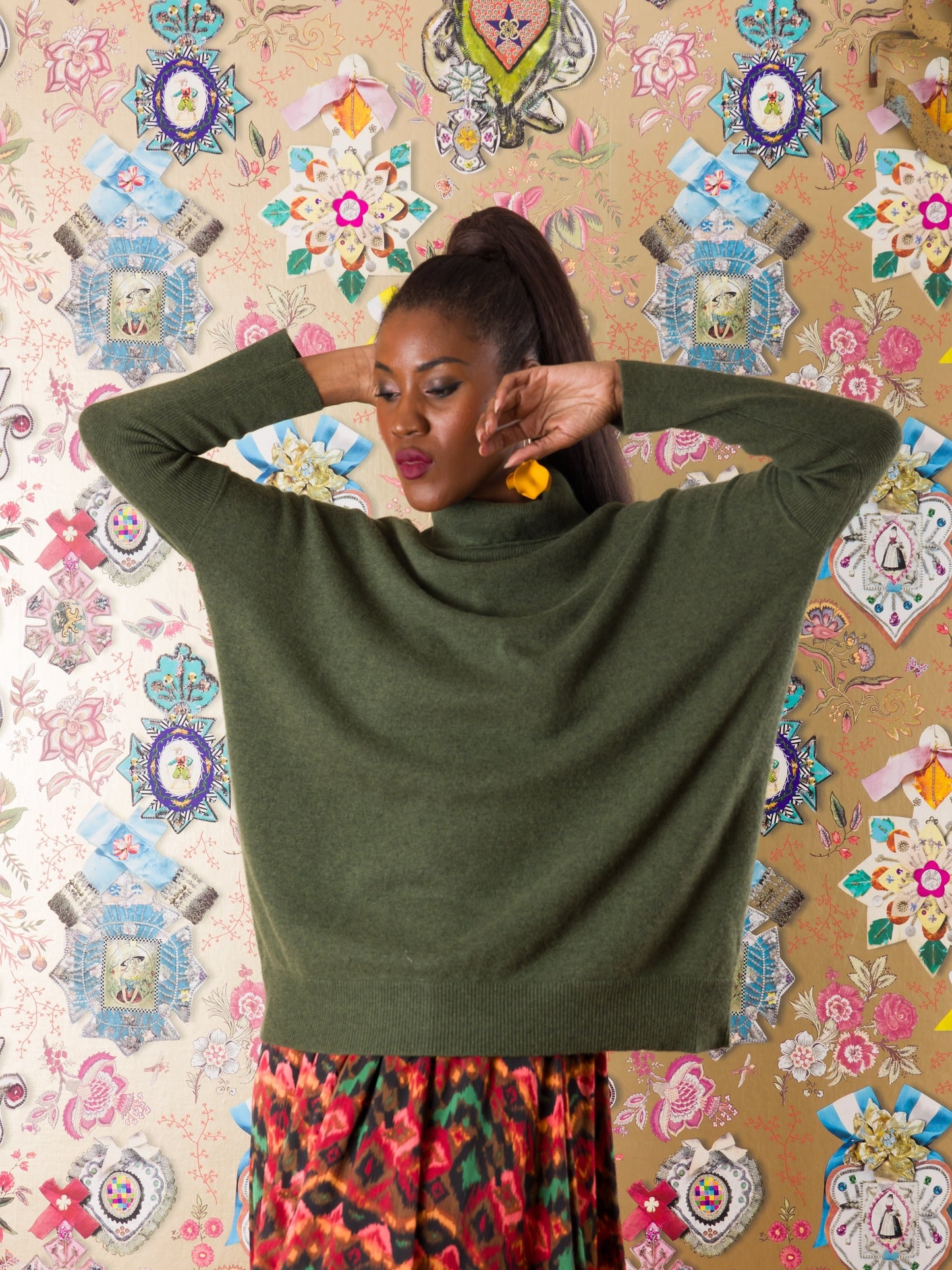 Collo alto Mbotyi in cashmere