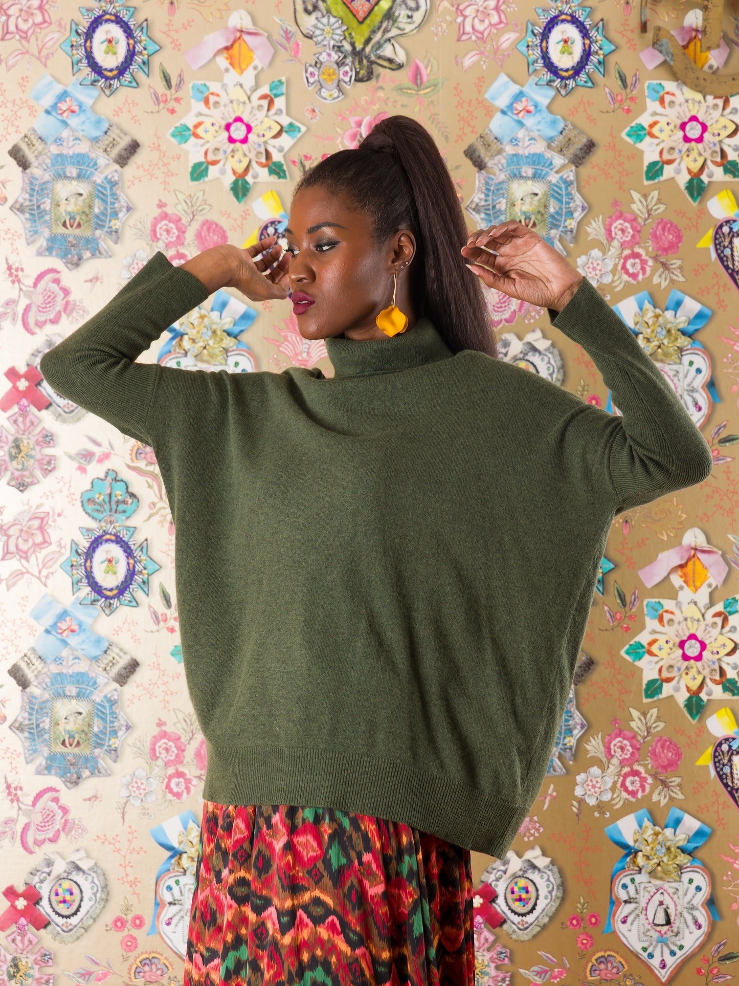 Collo alto Mbotyi in cashmere